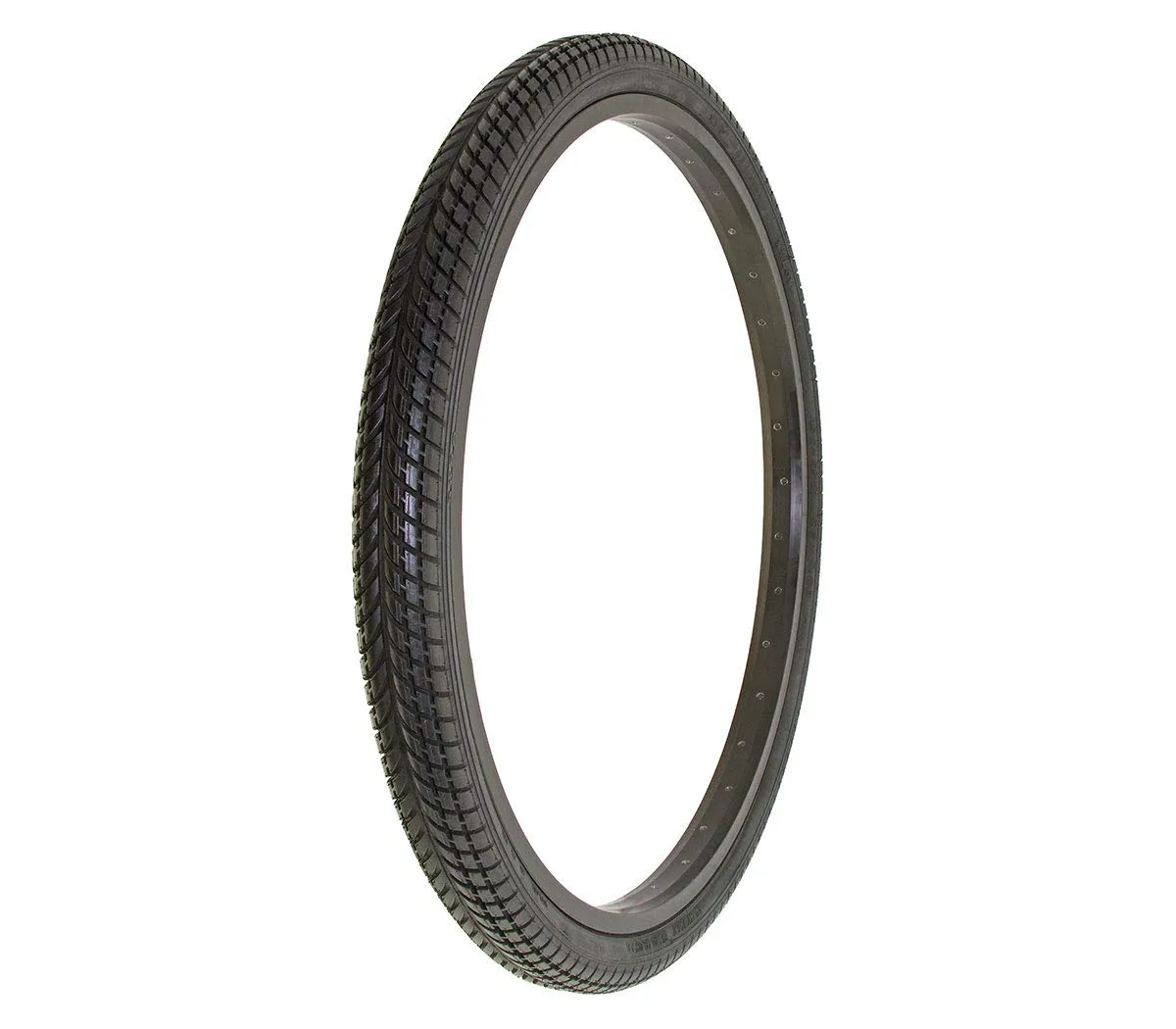 Alta All Black 26' x 2.00' Bicycle Tire by Duro - Twin March Tread Pattern, High Quality, 45 PSI
