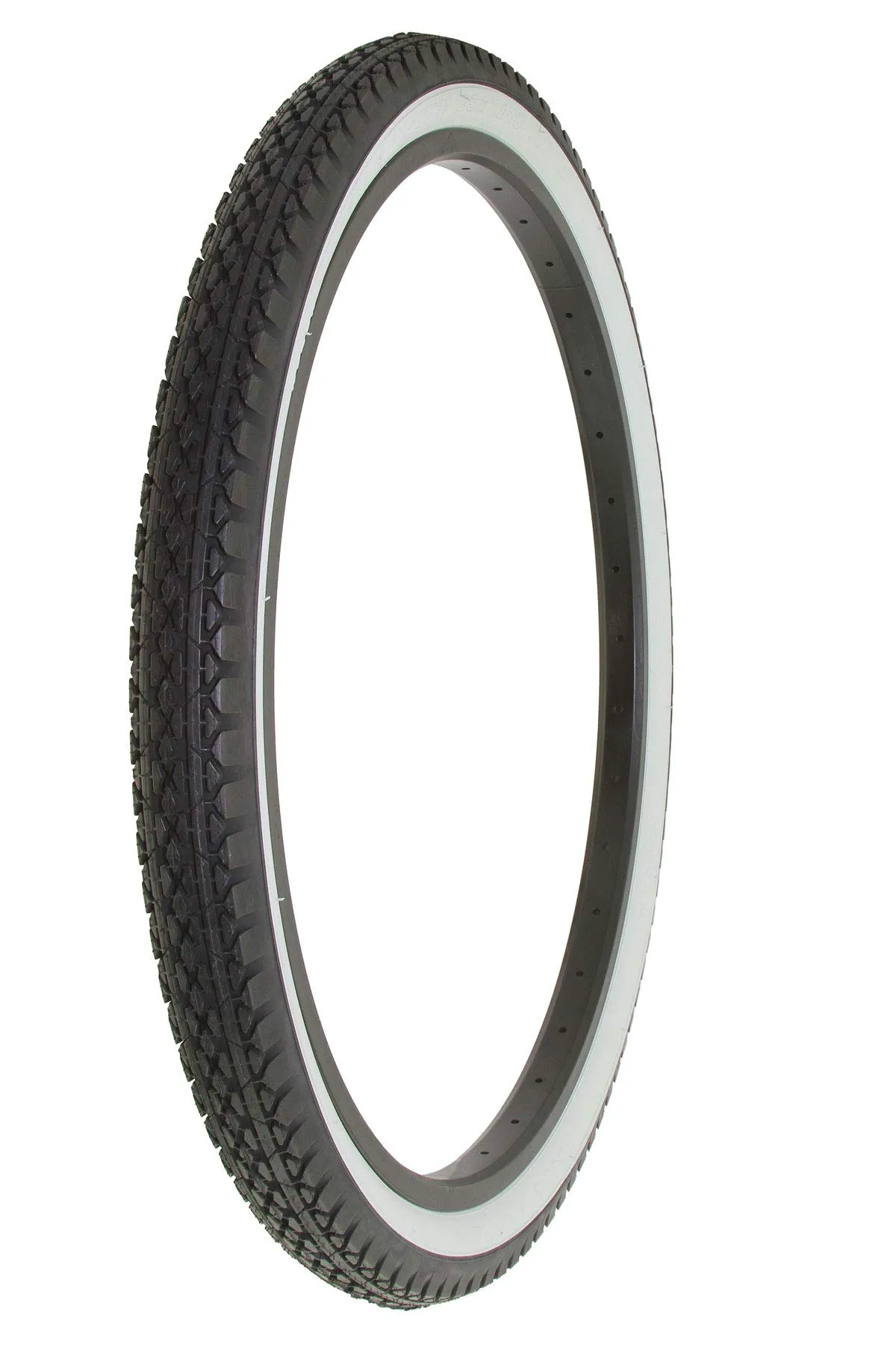 Alta Bicycle Tire Duro 26 x 2.125 Black/White Drizzle Style - High Quality Beach Cruiser Tires