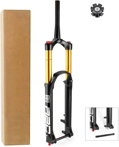 Aluminum Alloy 1-1/2' Conical Tube Steerer 170mm MTB Fork with Manual Locking Axle 15x110mm
