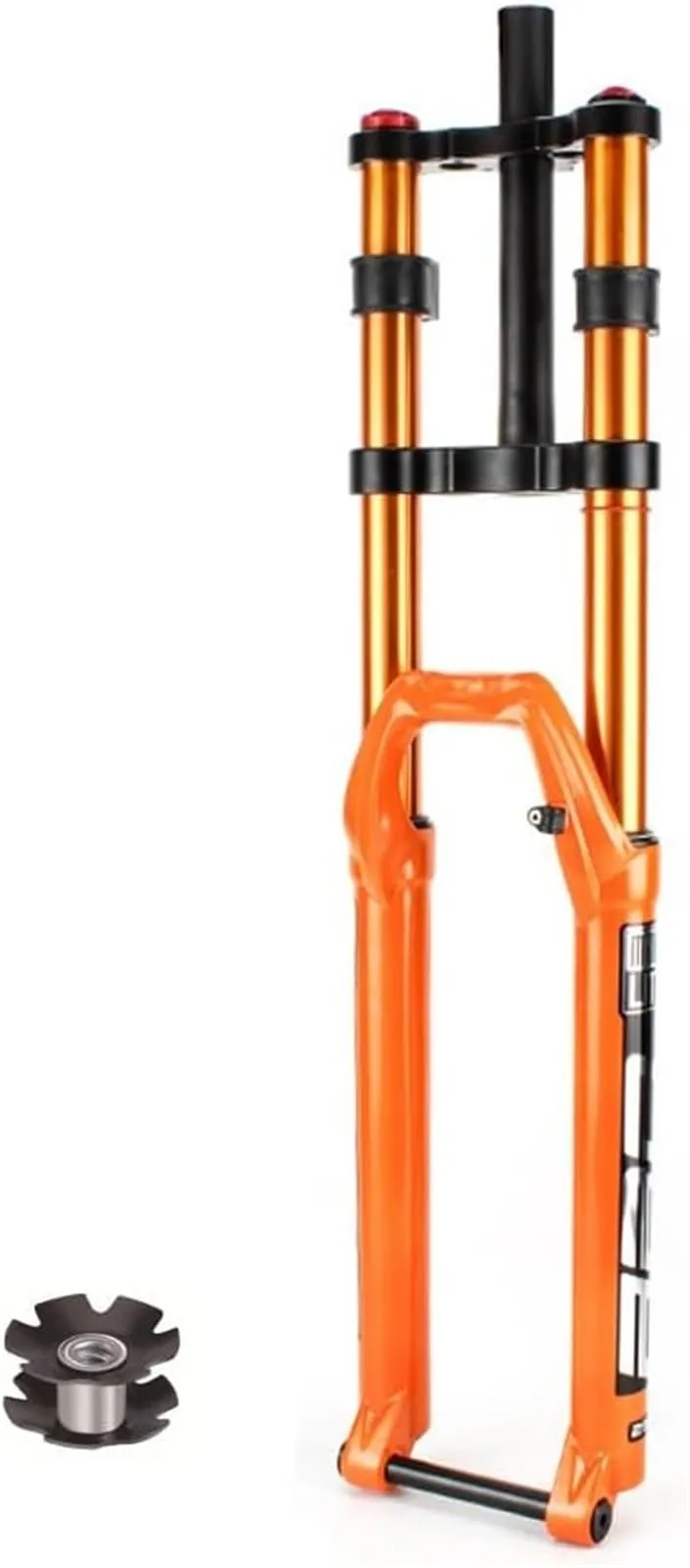 Aluminum Alloy 1-1/8' Straight Tube Bike Suspension Forks 150mm Travel for 26/27.5/29 Inch MTB
