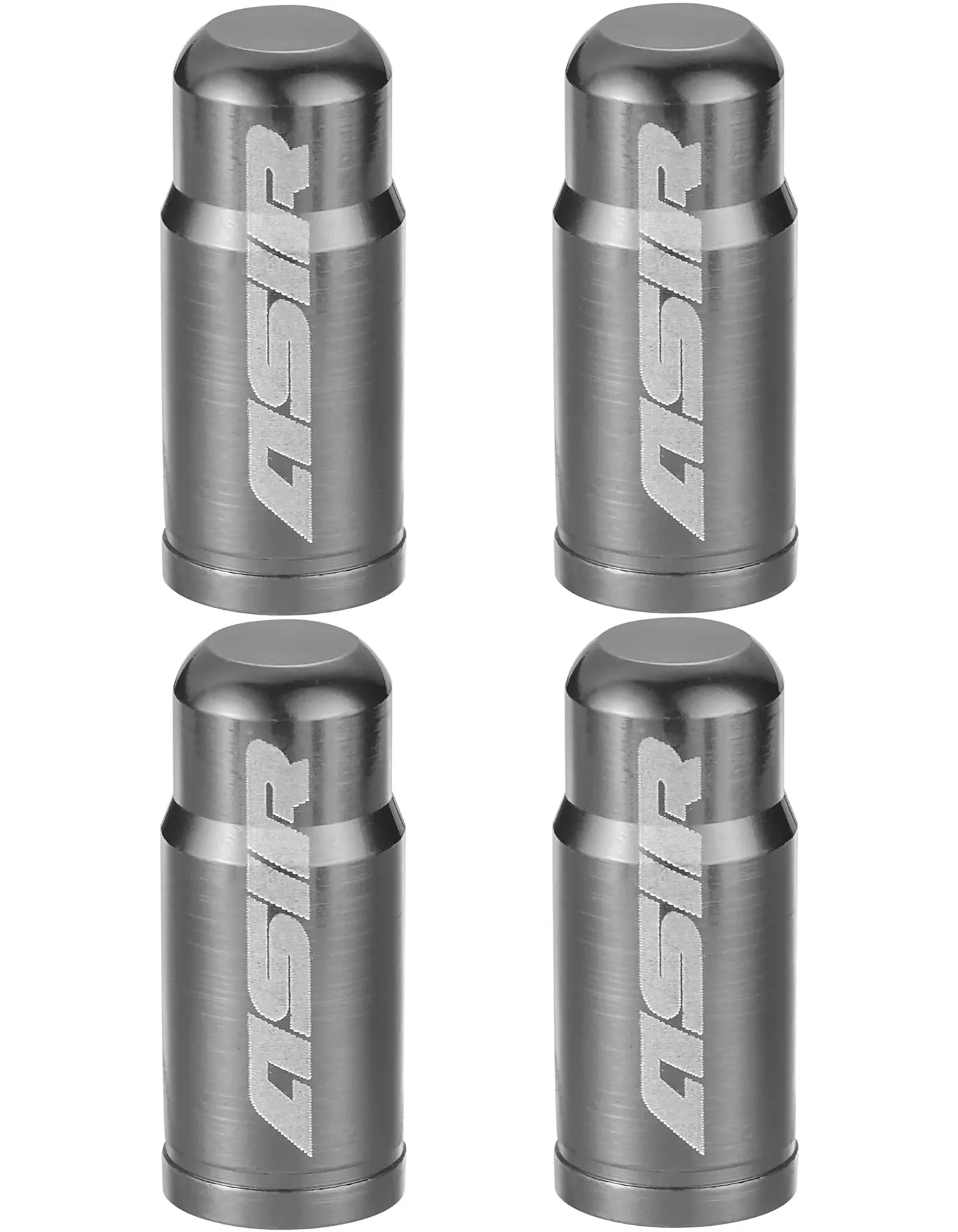 ASIR Bike Presta Valve Caps - Lightweight Aluminum Alloy Tire F/V for Road/Racing Bicycle (Gray)