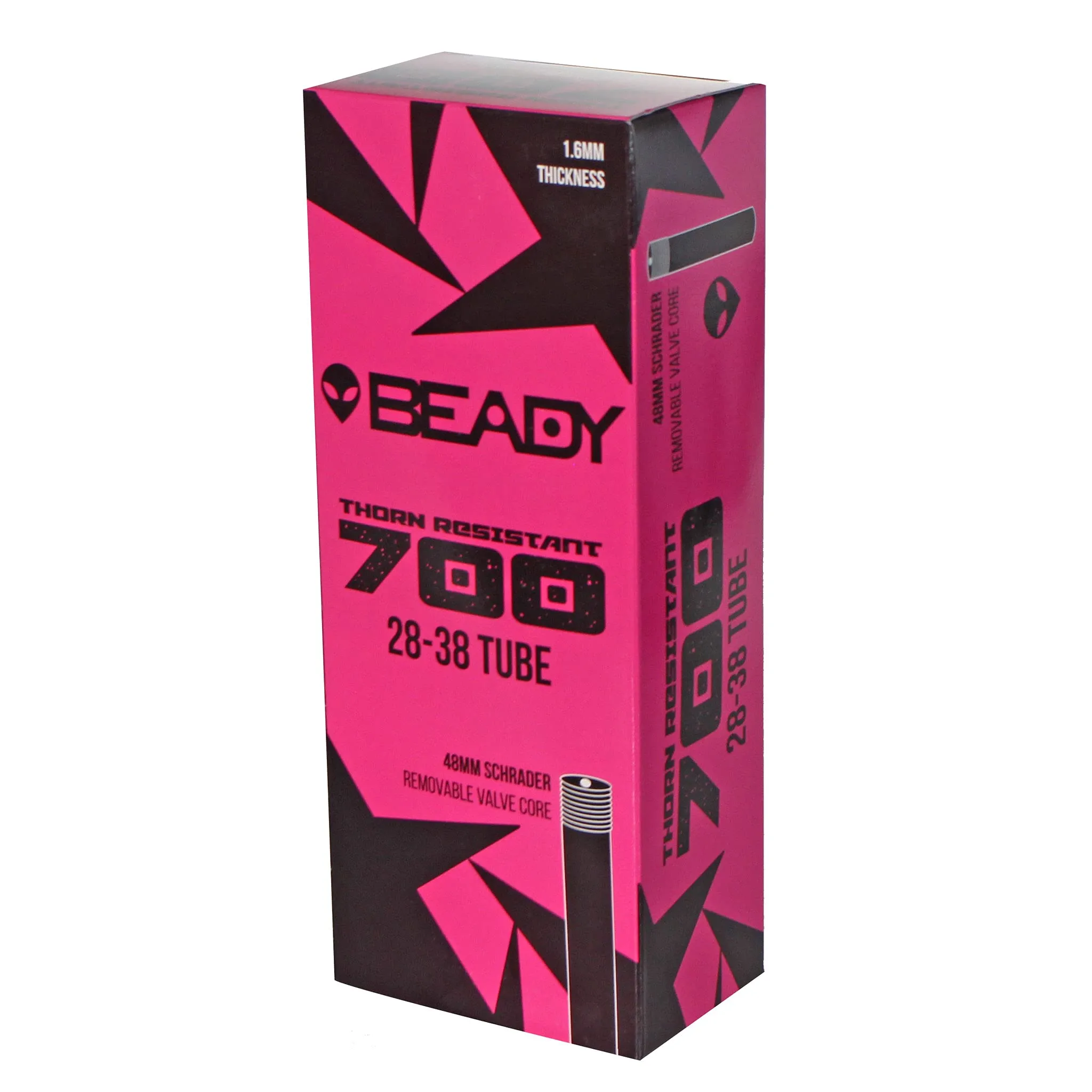 Beady Thorn Resistant Tube 700 x 28-38c SV 40mm - Durable Butyl, Tough for DH Use