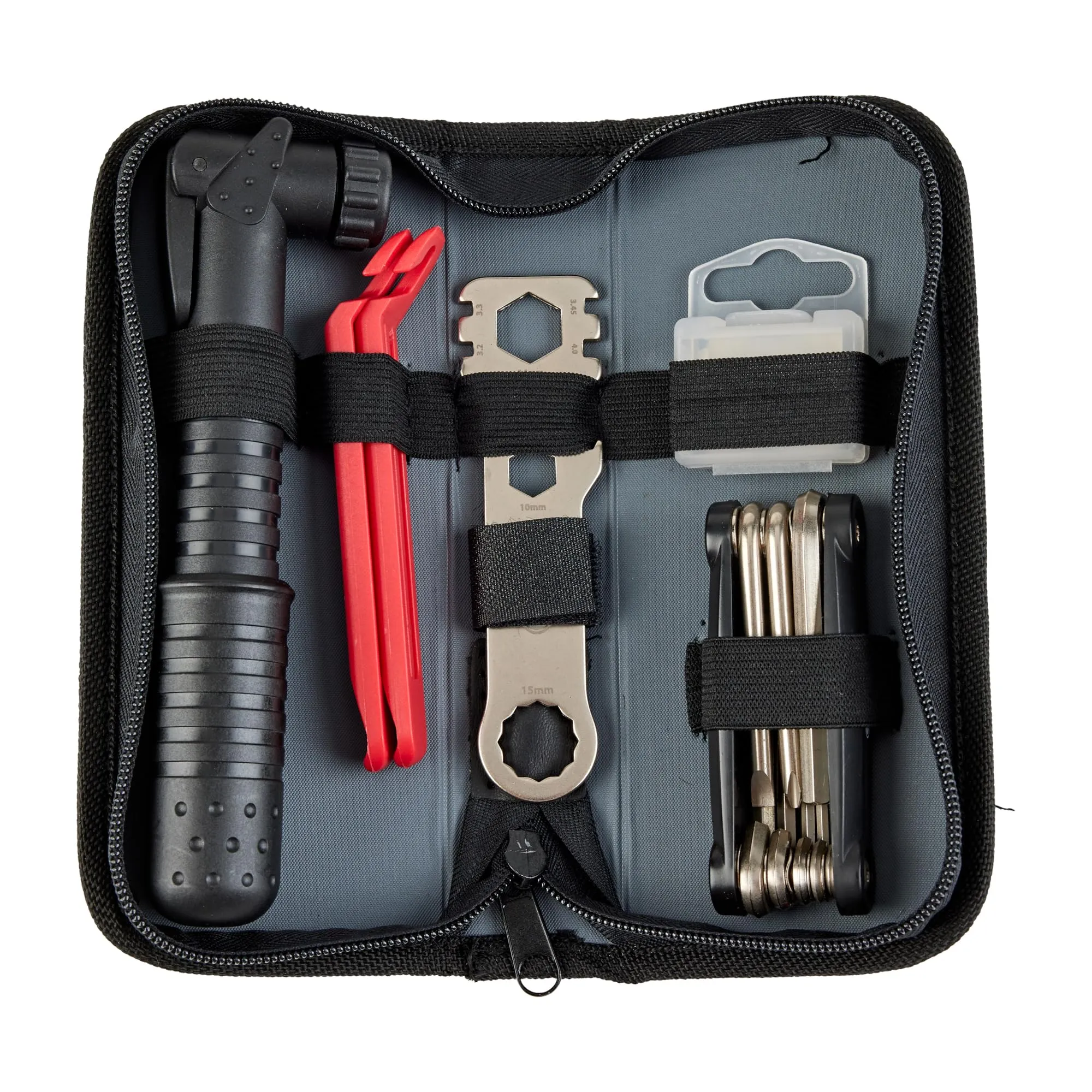 Bell Roadside 900 Bicycle Tool Kit - Multi Hex Wrench, Screwdrivers, Mini Pump & Bottle Opener