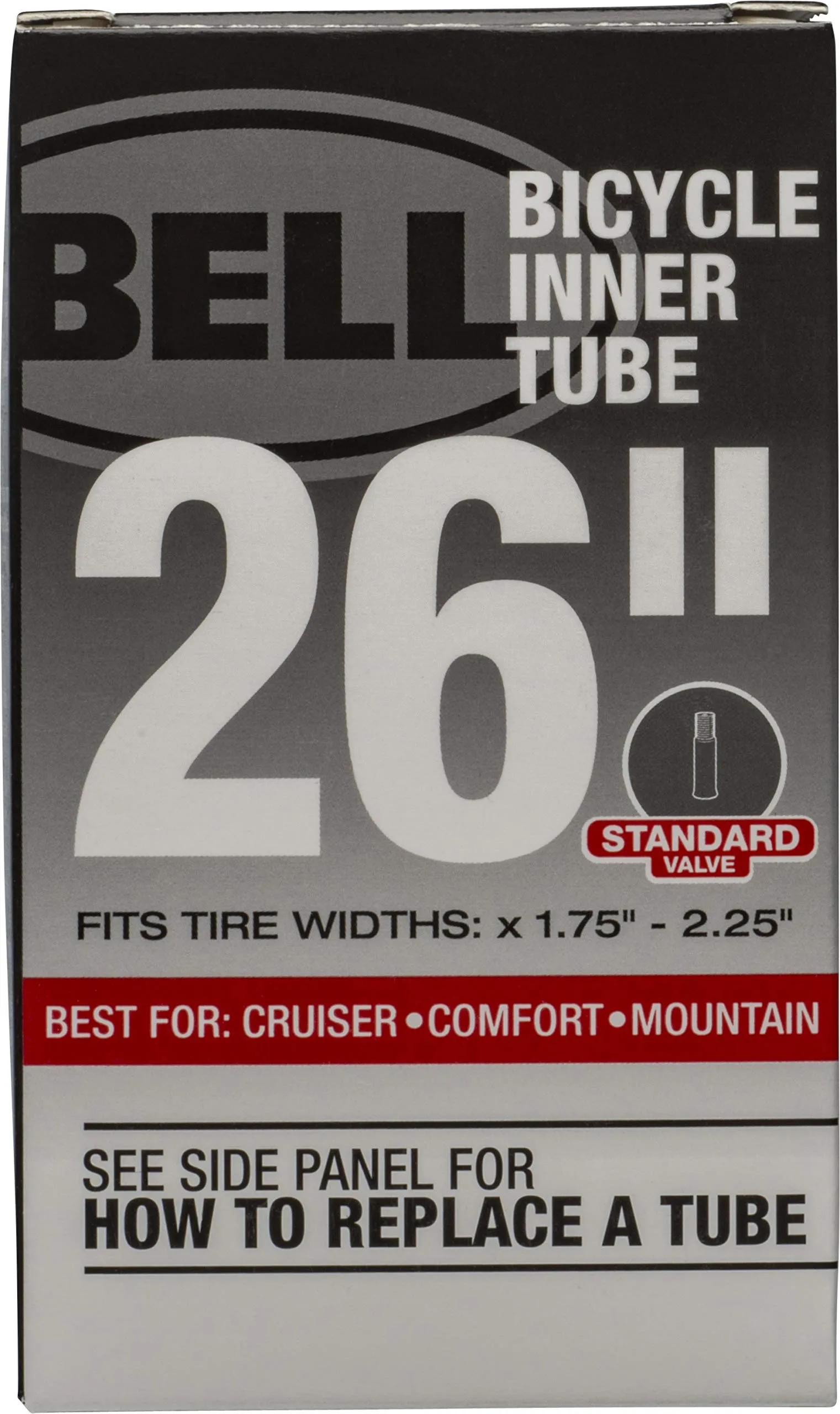 Bell Standard and Self Sealing Bike Tubes - 35mm Schrader Valve, 210g, Reliable for Cruiser & Mountain Bikes