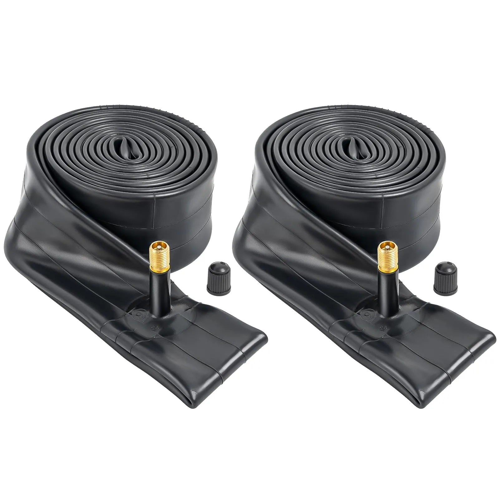 BiAnYC 20' x 2.5'-3.0' Fat Tire Tubes - 2-Pack Butyl Rubber Inner Tubes for E-bikes & Mountain Bikes