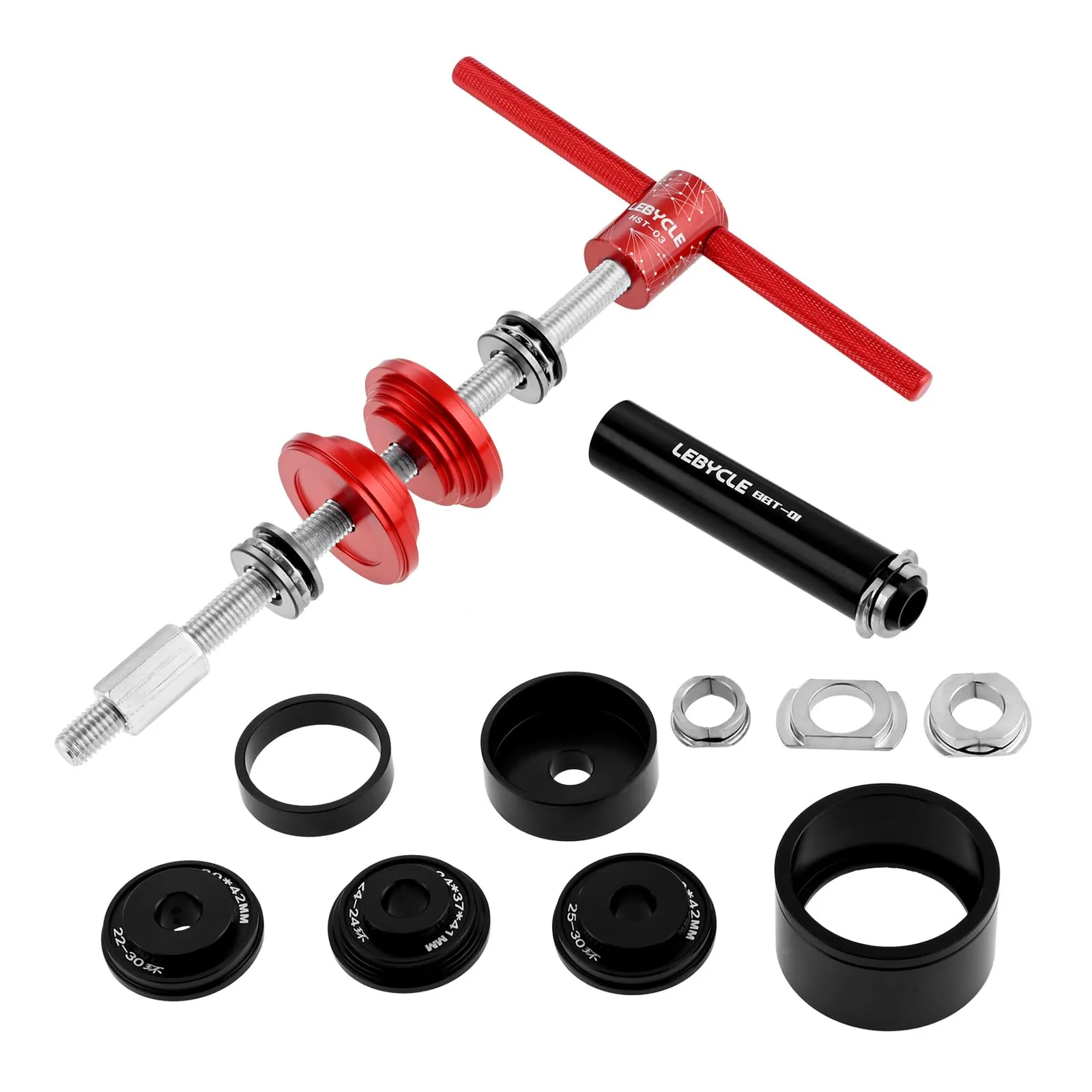 Bicycle Bottom Bracket Tool Kit for BB86, BB30, and PF30 - High-Quality Aluminum & Stainless Steel