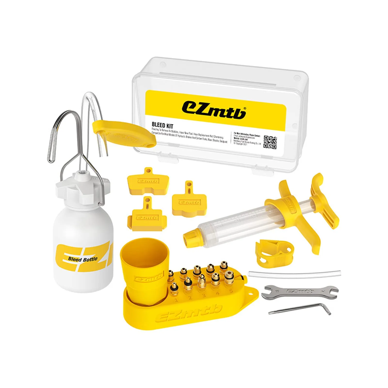 Bicycle Brake Bleed Kit - Professional Hydraulic Disc Brake Oil Mineral Bleed Tool Set