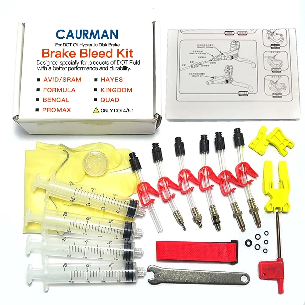 Bicycle Brake DOT Oil Bleed Kit for Avid SRAM Code5 Code R Juicy Ultimate Elixir Formula Hayes Bngal Hope