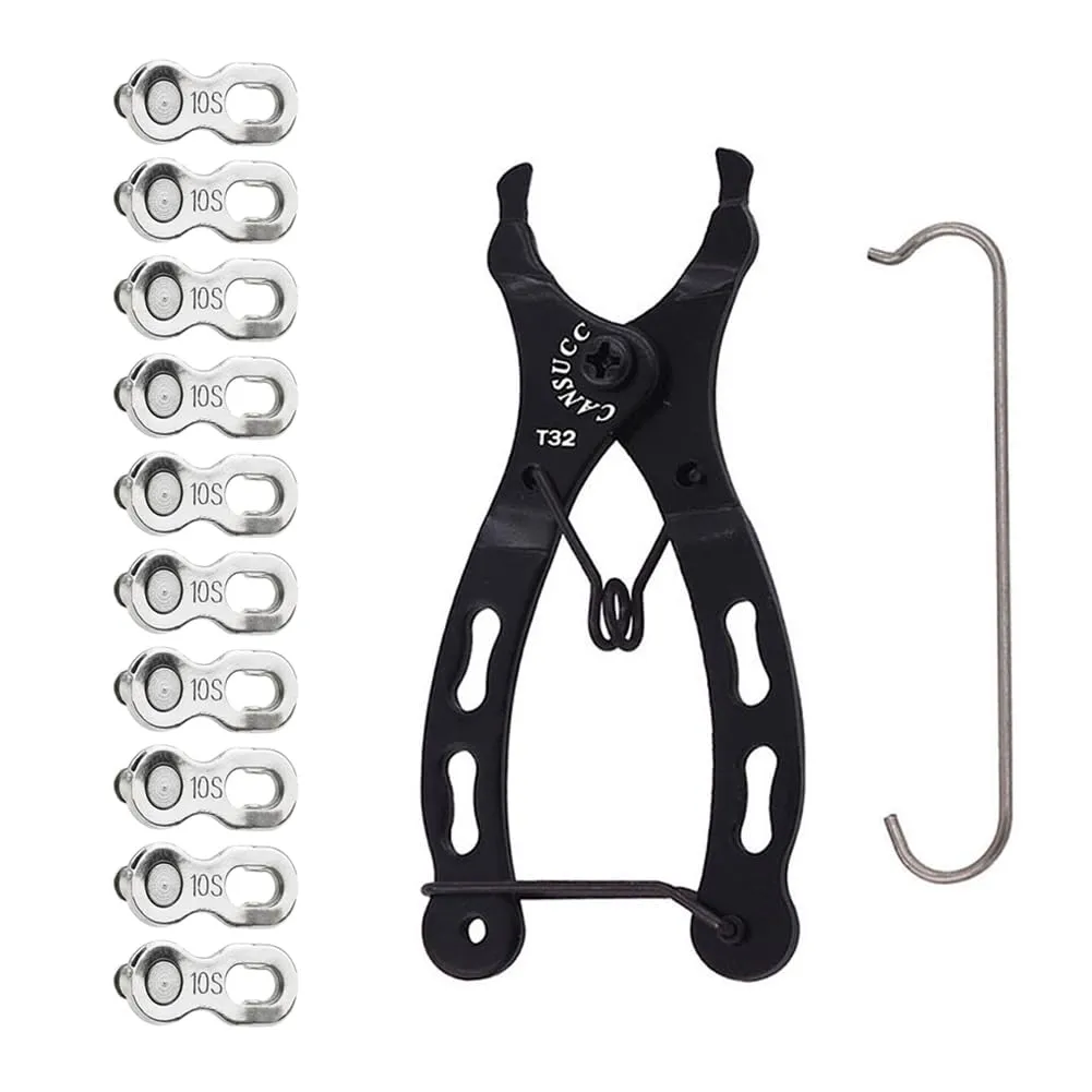 Bicycle Chain Repair Tool Kit with 5 Quick Links, Compatible with MTB, BMX, and Road Bikes