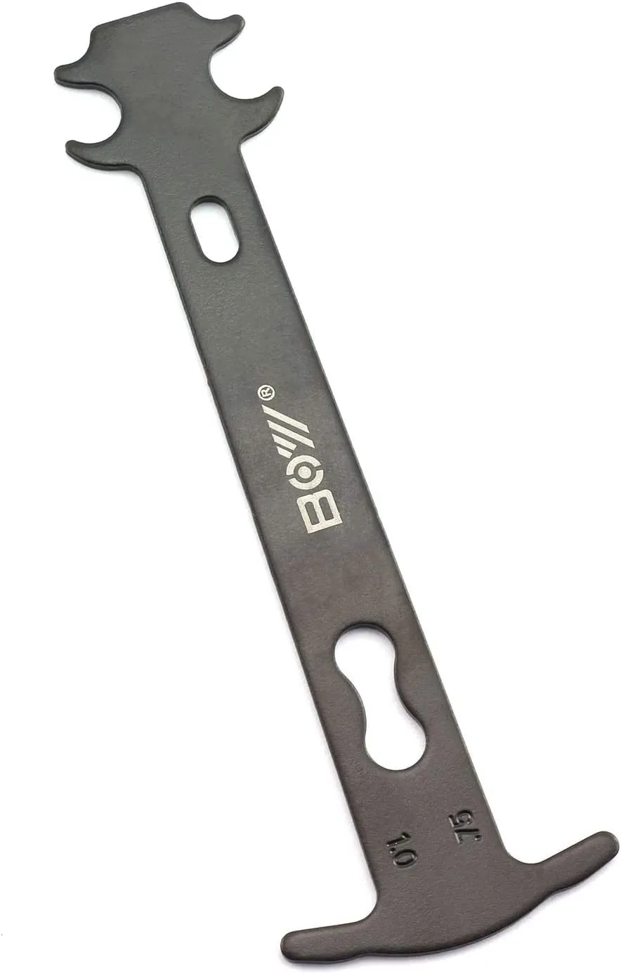 Bicycle Chain Wear Indicator Tool for Mountain & Road Bikes - 140.5x47mm, Black