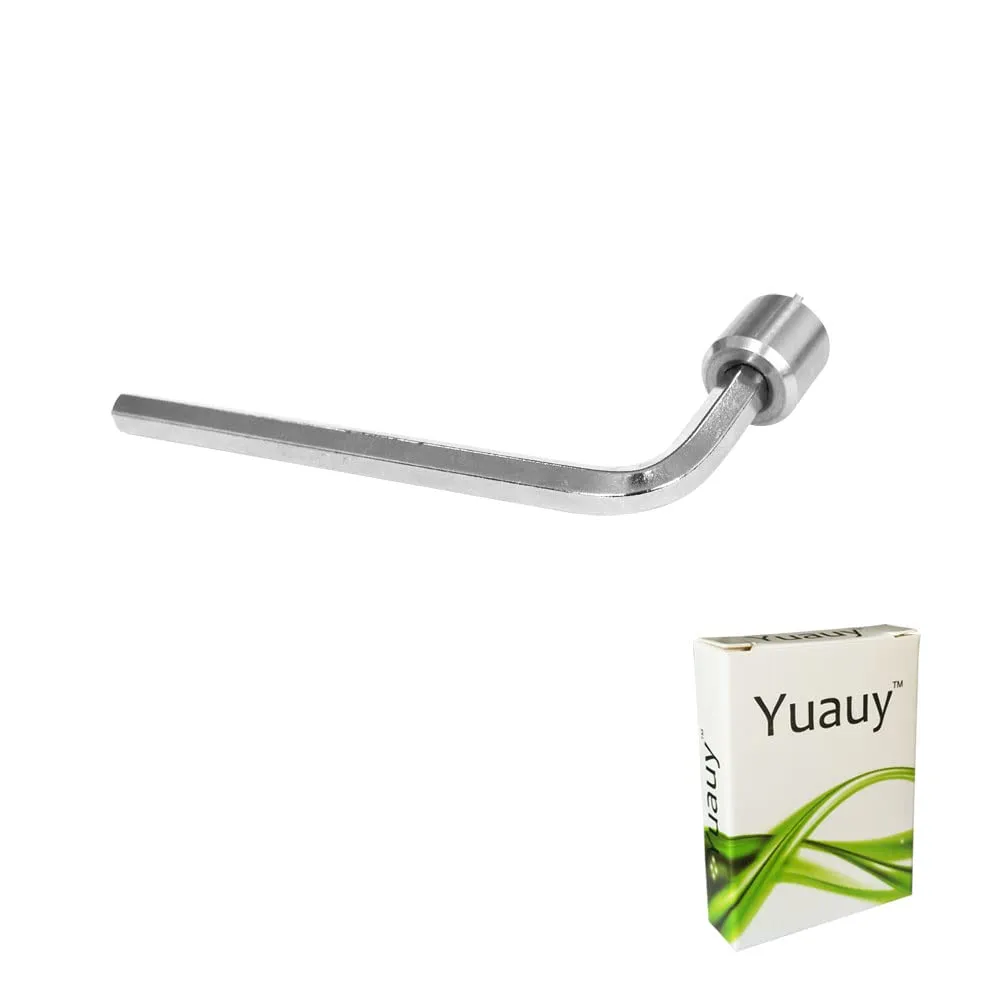 Bicycle Chainring Bolt Nut Wrench - L-Style Spanner for Road & Mountain Bikes, Silver, Durable Steel