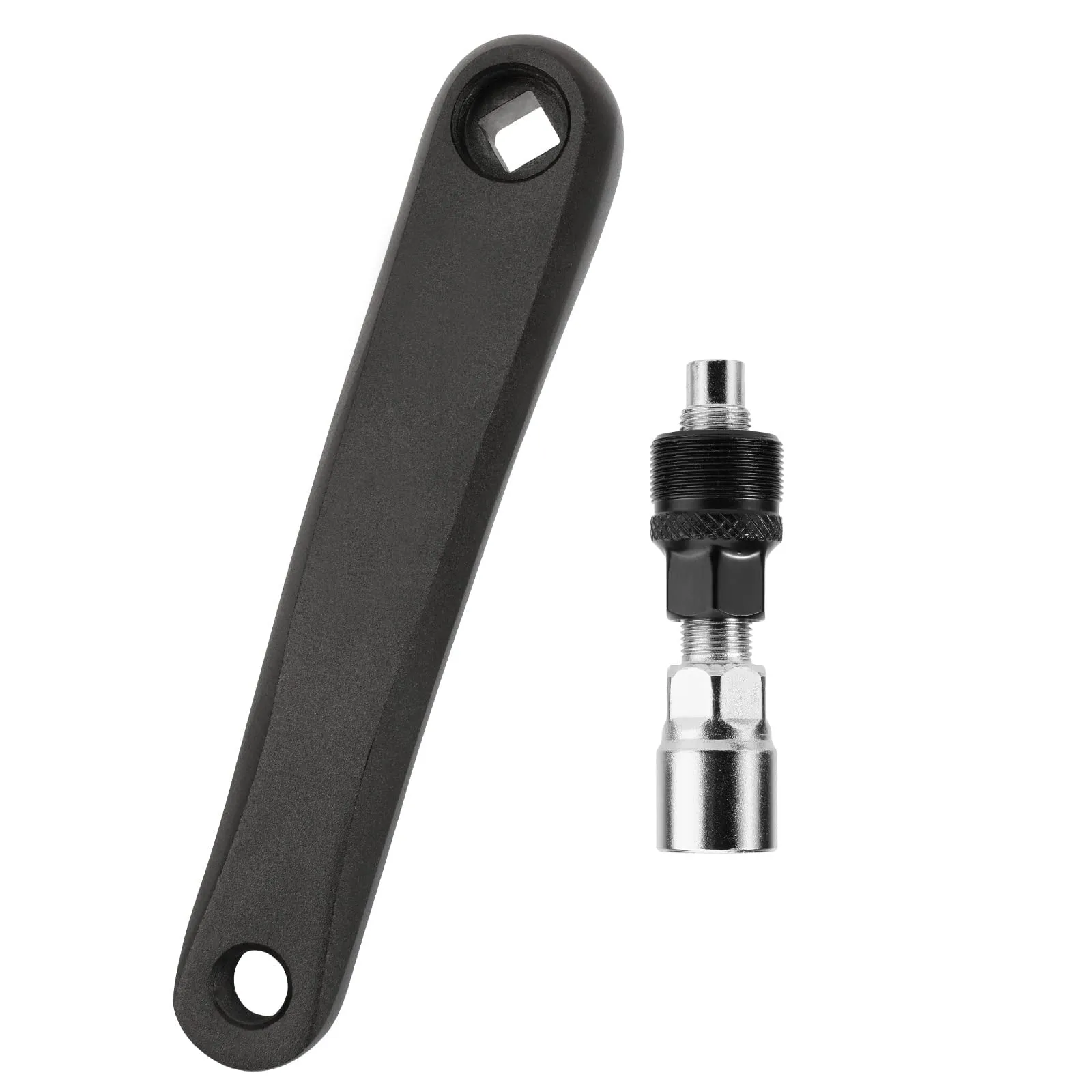 Bicycle Crank Arm 170mm Left with Crank Puller, Durable Aluminium Alloy for Mountain & Road Bikes