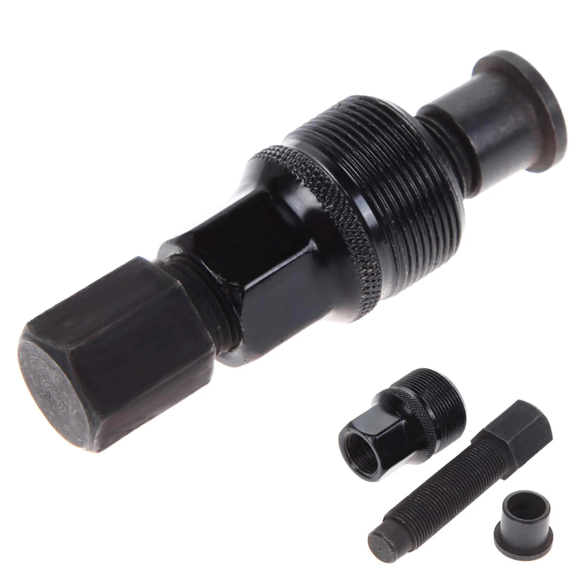 Bicycle Crank Puller Remover Tool - Black Carbon Steel Crank Arm Removal Set for Mountain Bikes