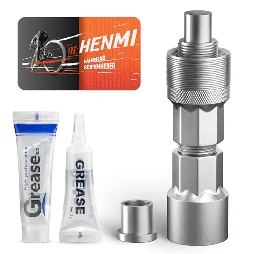 Bicycle Crank Puller Tool for Easy Crank Removal, 14mm High-Quality Carbon Steel, Includes Lubricant