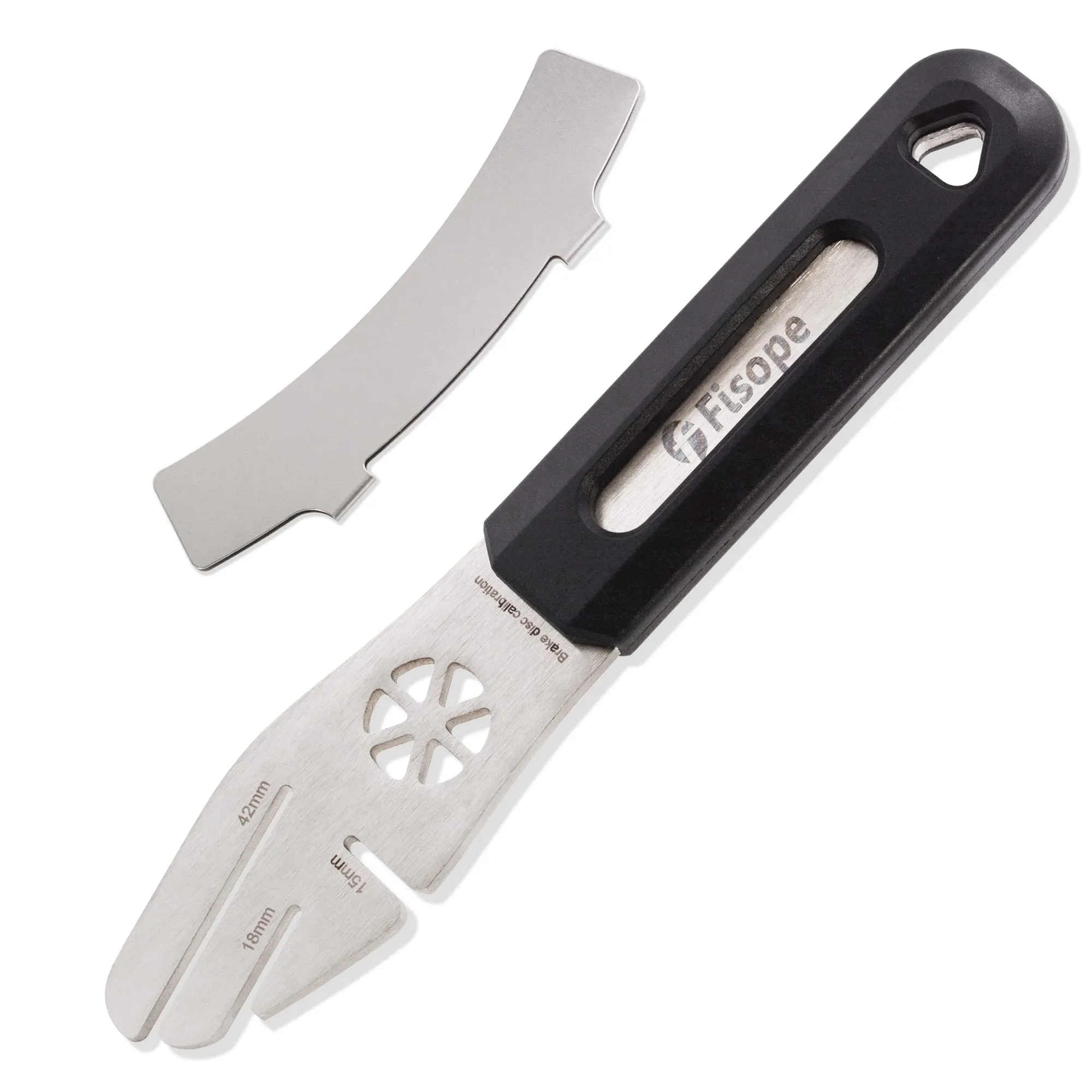 Bicycle Disc Brake Rotor Truing Fork with Multi Slots and Updated Grip for Precise Alignment