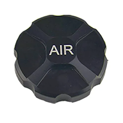 Bicycle Fork Cover Cap - Aluminum Alloy Air Fork Nozzle - Shock Absorption Black Gas Caps