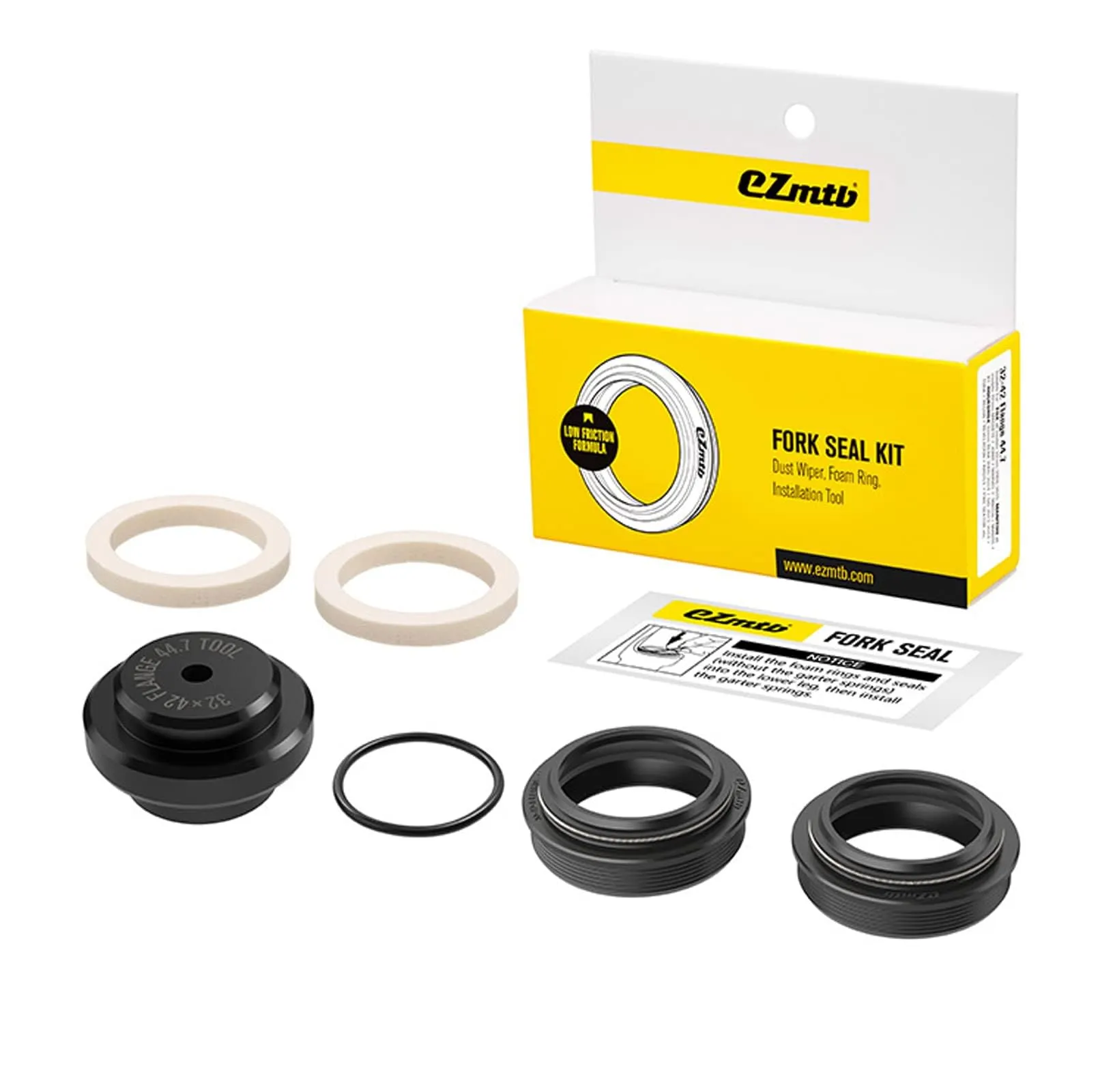 Bicycle Front Fork Oil Seal Kit for Fox/RockShox/Manitou/SR Front Forks 32-41mm - Durable, Versatile