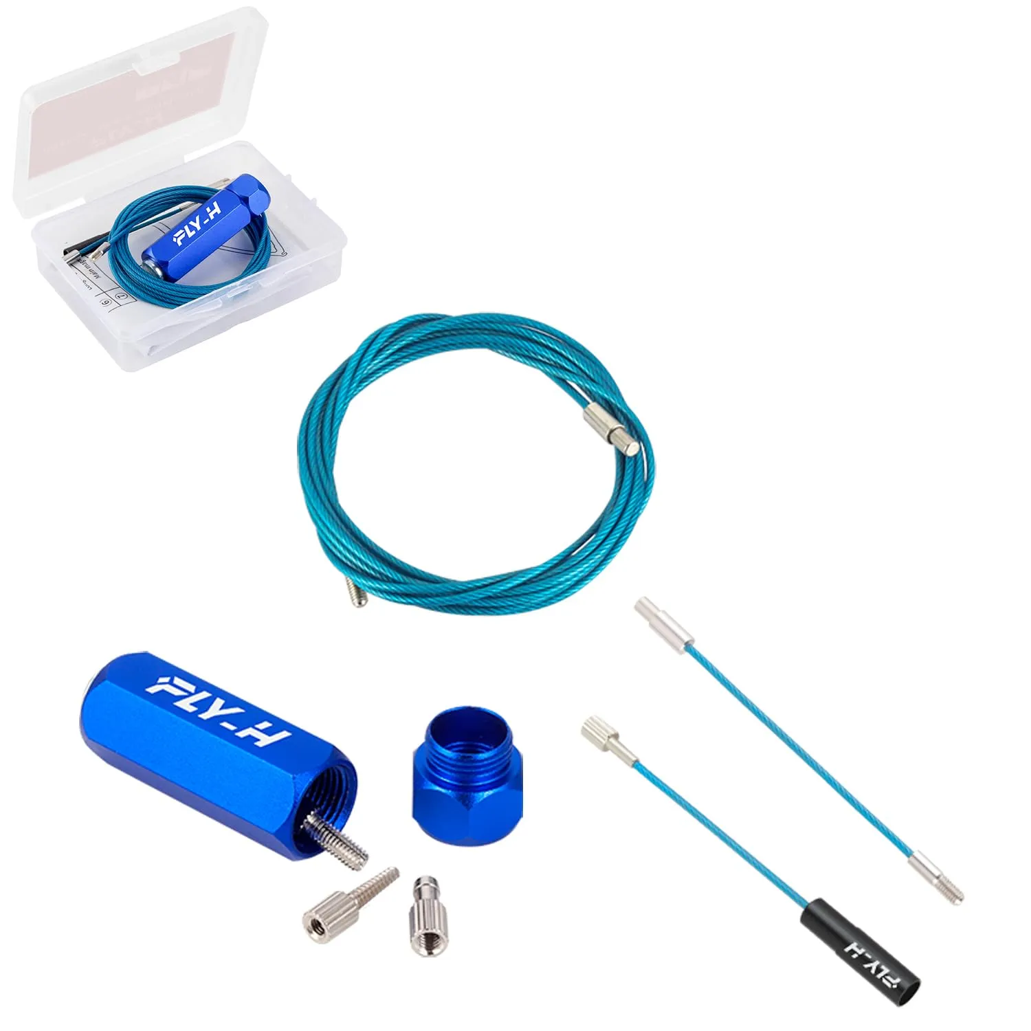 Bicycle Internal Cable Routing Tool Kit for Carbon Fiber and Alloy Frames - FLY_H Storage Included