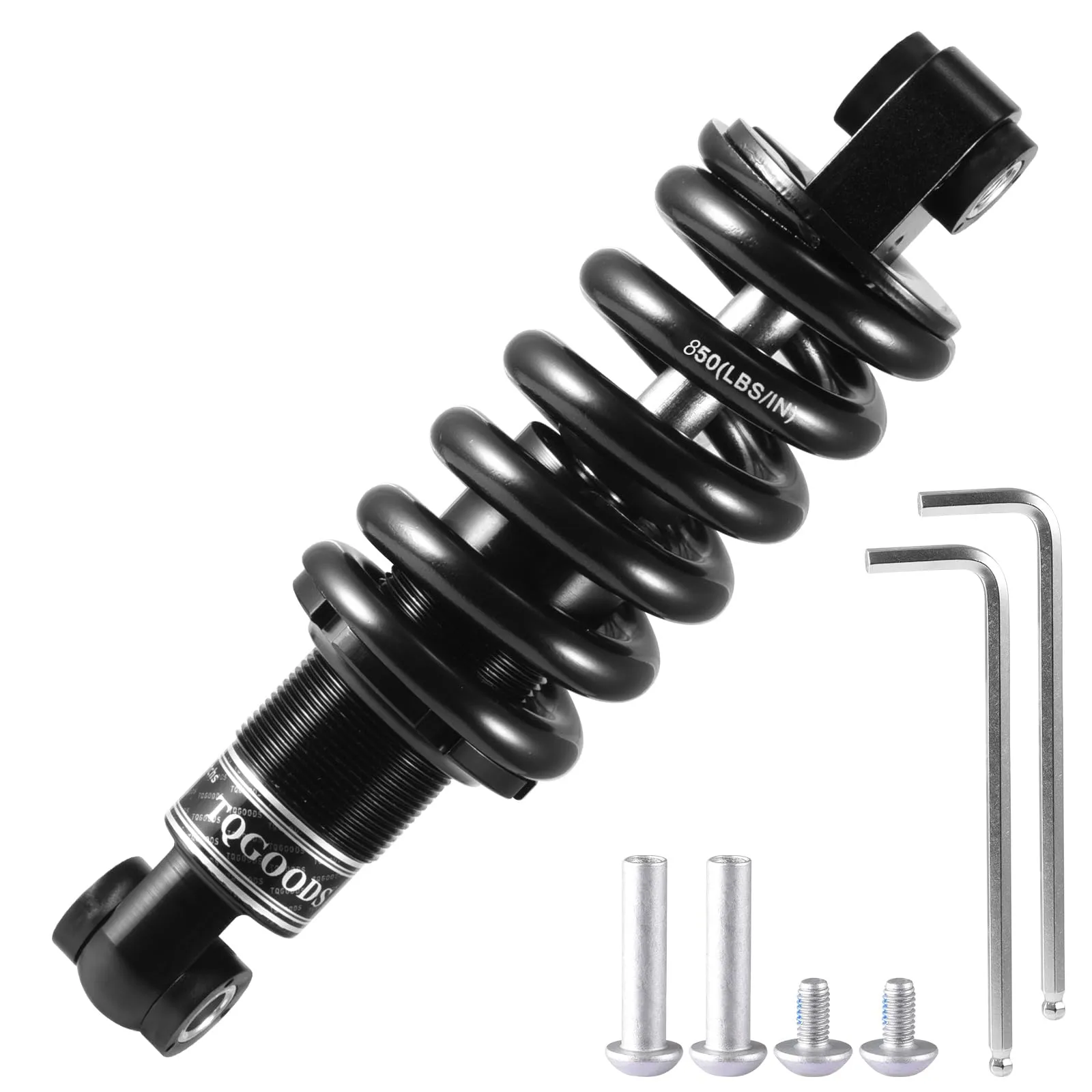 Bicycle Rear Suspension Shock Absorber 850Lbs for Mountain Bikes - Sizes: 125mm, 150mm, 165mm, 190mm