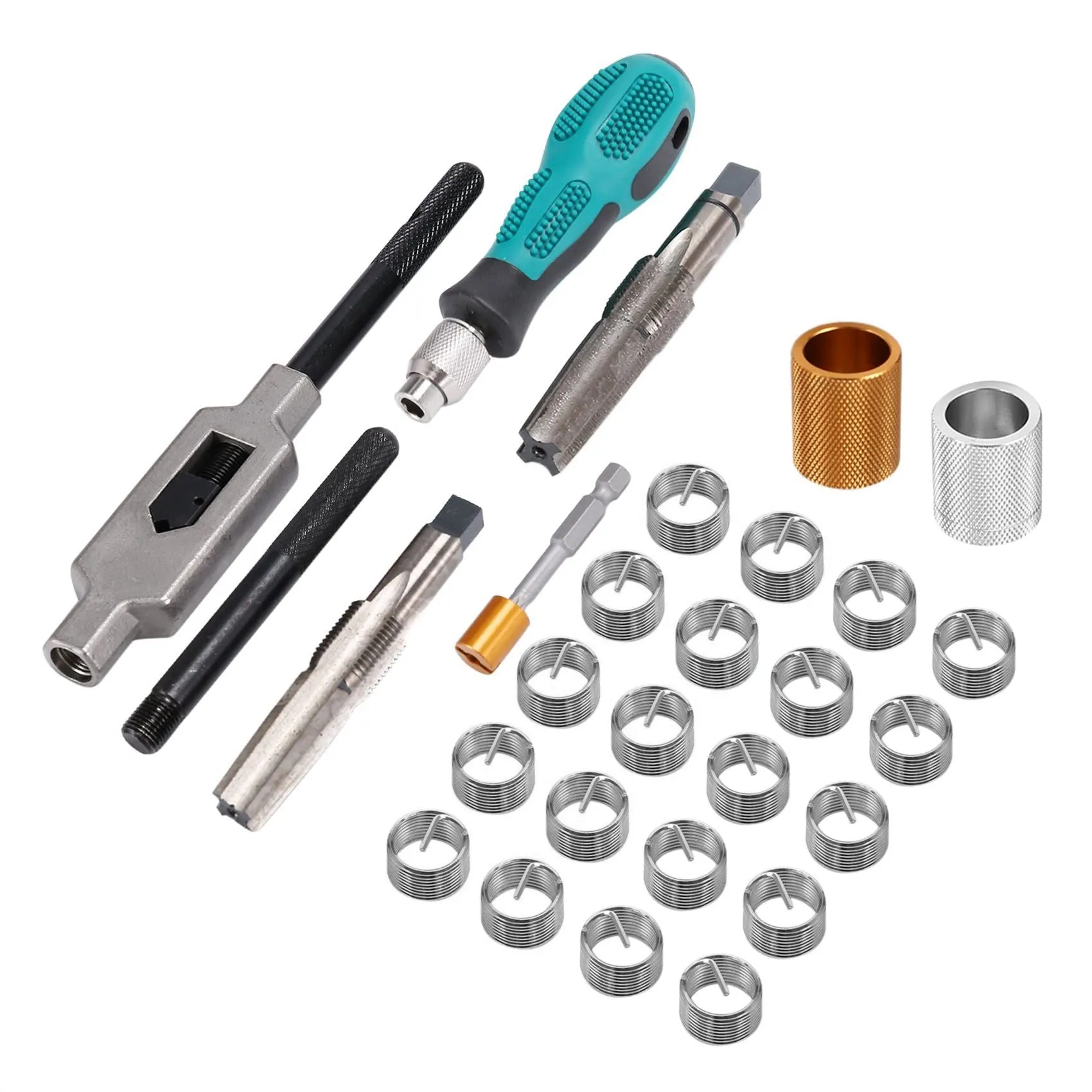 Bicycle Repair Thread Tapping Device - 9/16 Inch Crank Saver Kit with Metal Installation Tools