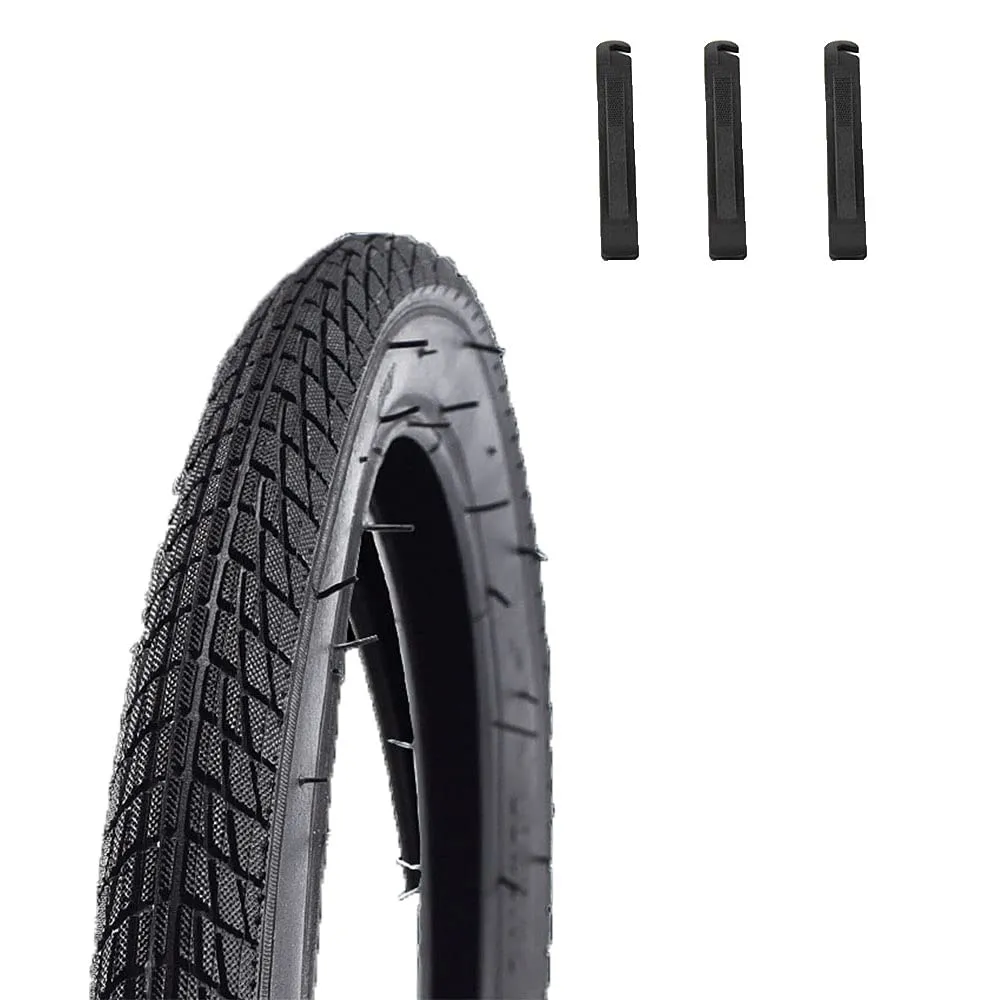 Bicycle Replacement Tires - Durable 20x1.75 Rubber Tires for BMX, Mountain & Road Bikes