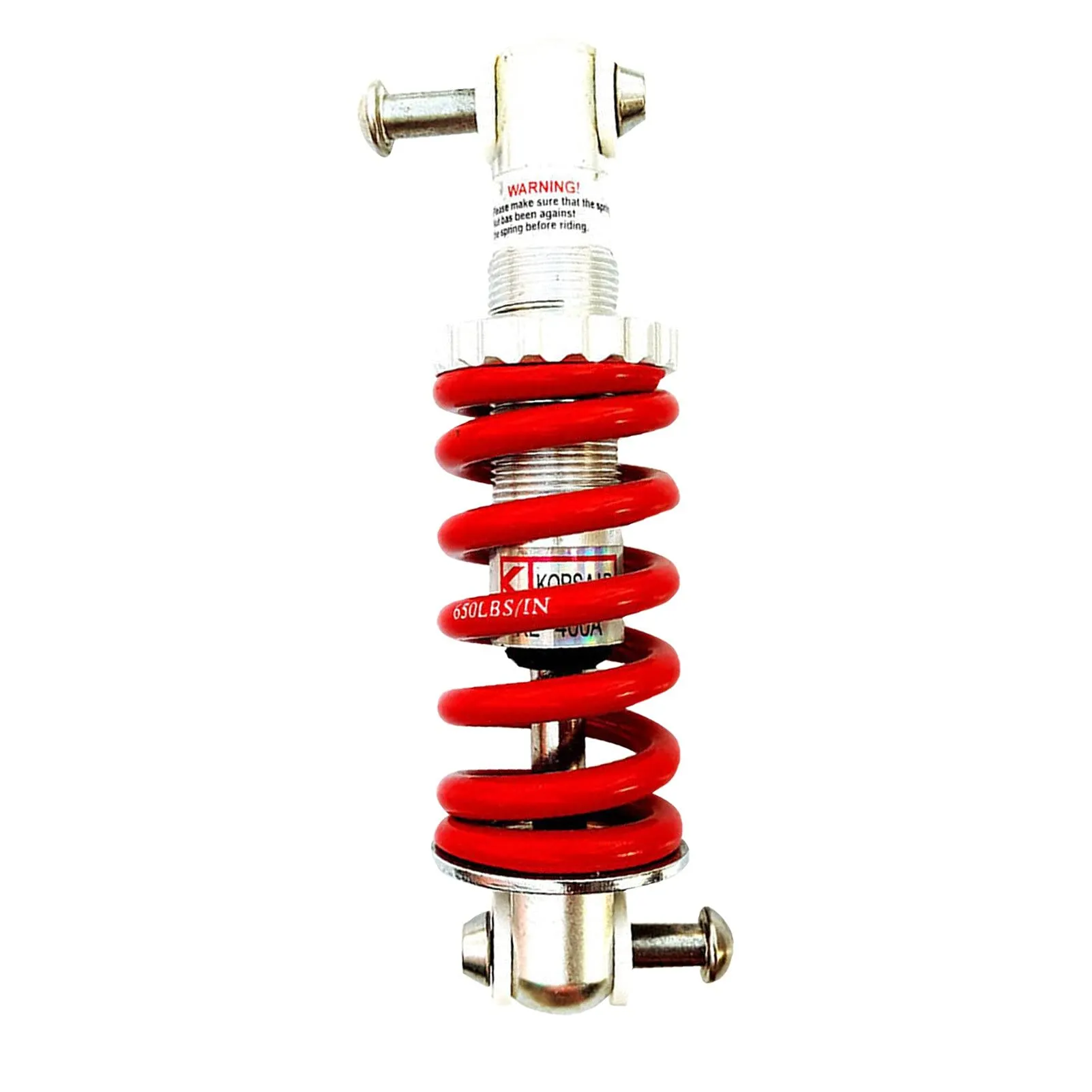 Bicycle Shock Absorber 125mm - Universal MTB Air Suspension Rear Shock - Red - WABTU Accessories