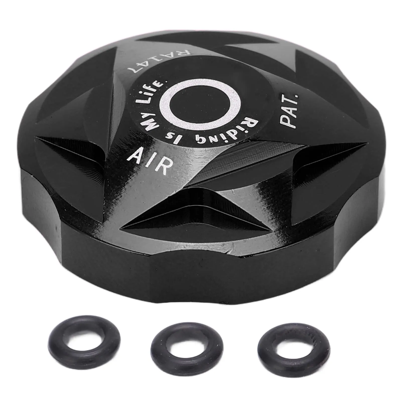 Bicycle Suspension Fork Air Gas Valve Cover - Aluminium Alloy MTB Suspension Caps, Easy Install