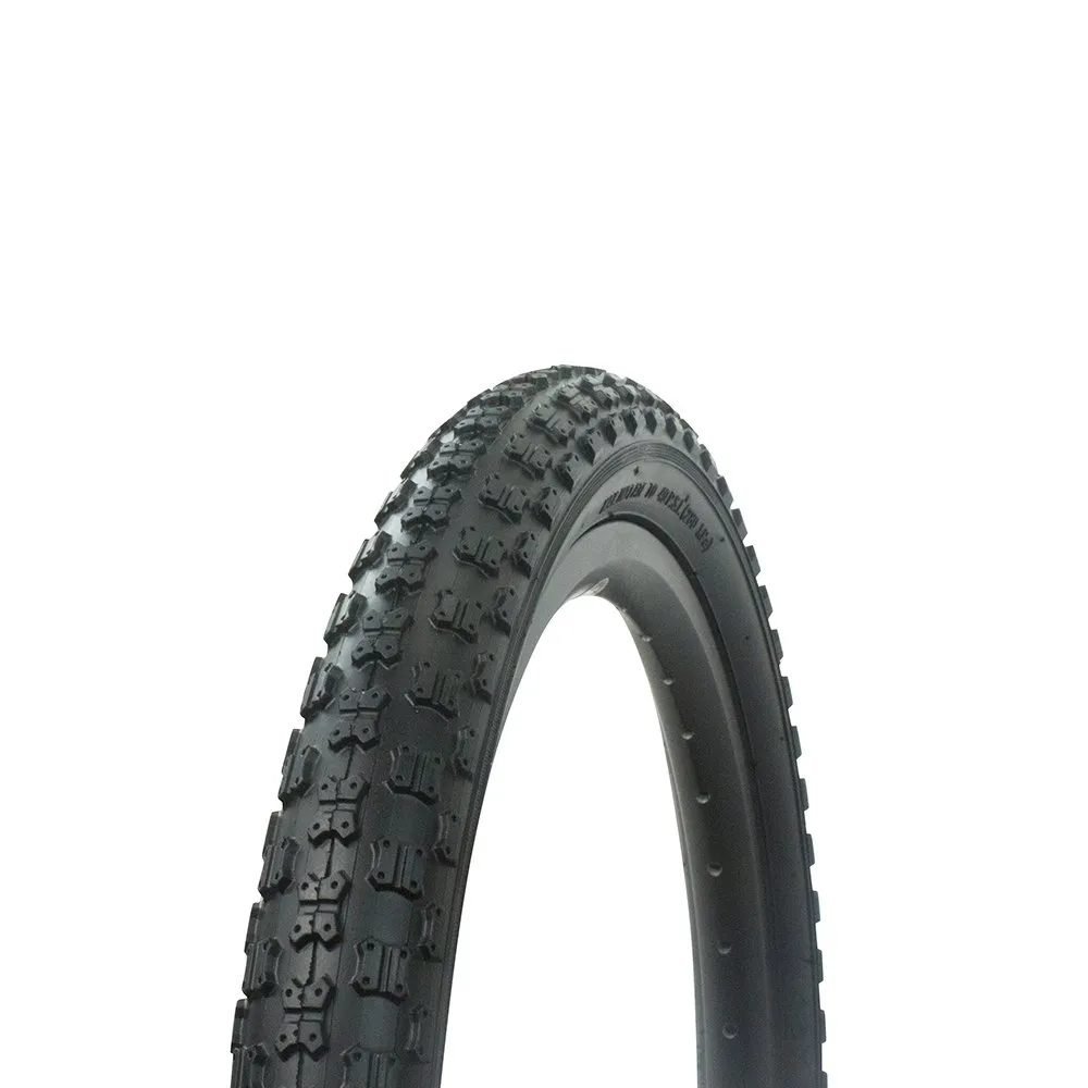 Bicycle Tire 18' x 2.125' BMX Black P-104A - Durable Street Thread by Fenix, Sold Individually