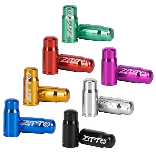 Bicycle Tire Valve Caps 14pcs - Ultralight Aluminum Mountain & Road Bike Presta Valve Protectors