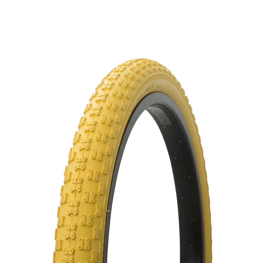 Bicycle Tire Wanda 20' x 2.125' Comp3 Thread - Yellow, 40 PSI, Excellent Grip for All Terrains