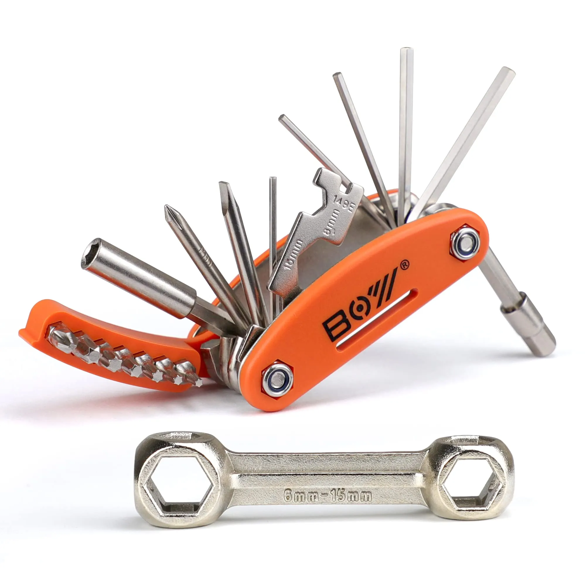Bicycle Tool Kit 20-in-1 Multitool with Bone Wrench for Easy Bicycle Repair and Travel