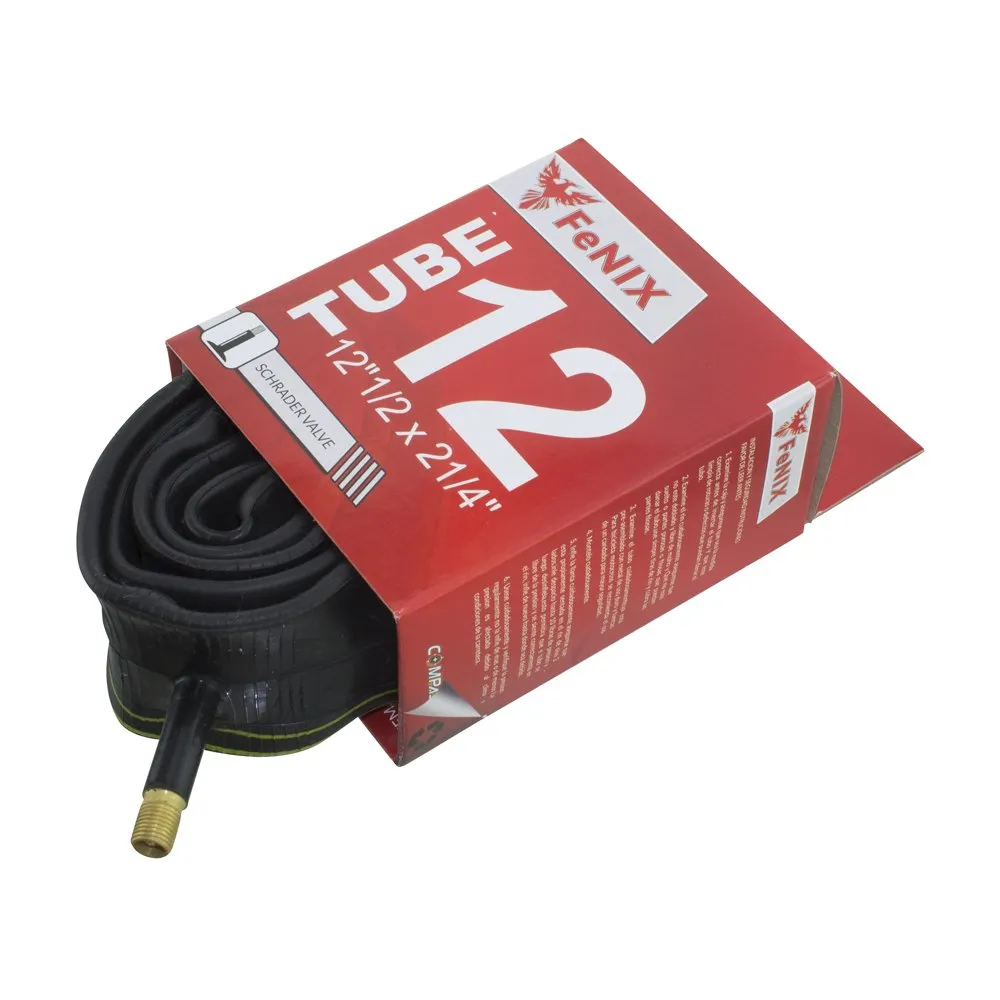 Bicycle Tube 12' 1/2 x 2 1/4' 32mm Schrader Valve for Mountain and Cruiser Bikes