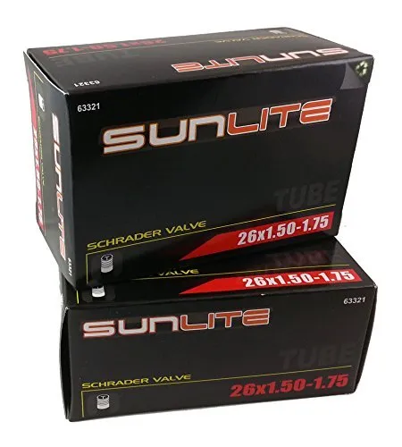 Bicycle Tube 26' x 1.50-1.75' with 32mm Schrader Valve for Mountain and Cruiser Bikes