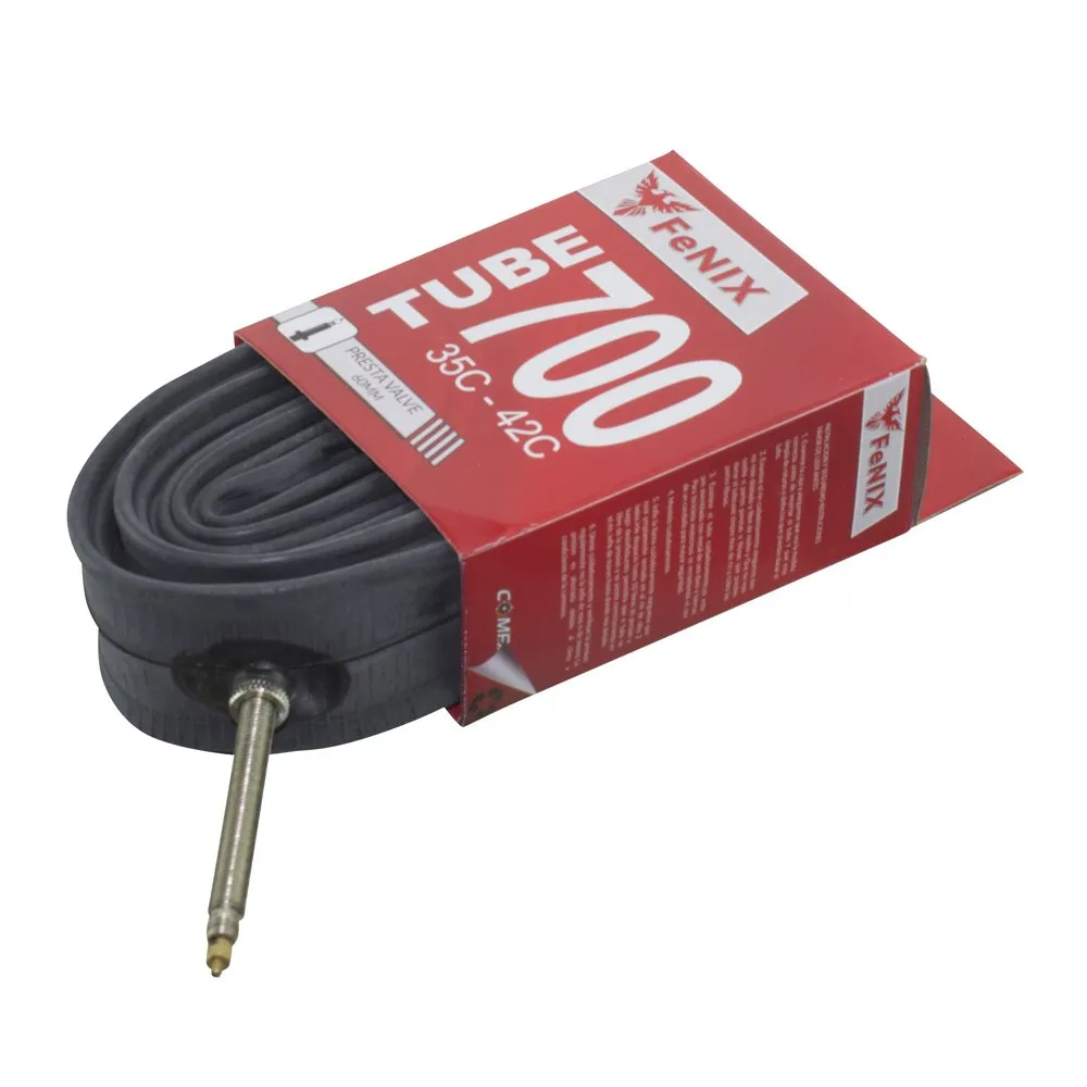 Bicycle Tube 700 x 35c/42c 60mm Presta Valve by Fenix - Durable and Reliable for Smooth Rides