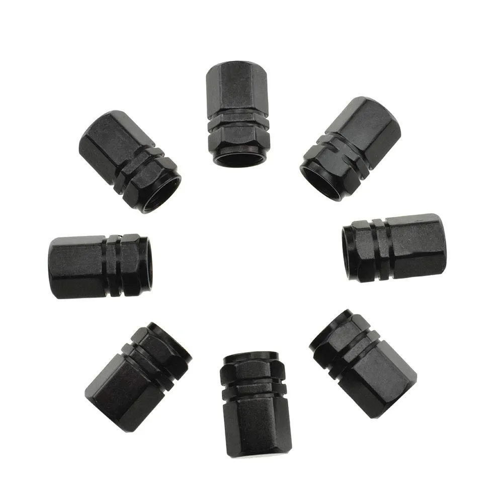 Bicycle Valve Stem Caps - Sturdy Aluminum Alloy Covers for Mountain & Road Bikes - 4.8mm Blue, 7 Pcs