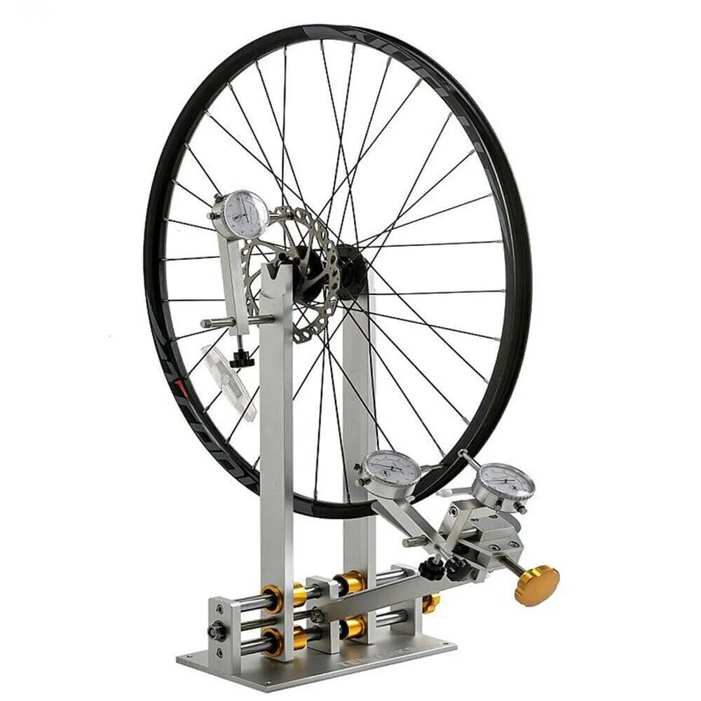 Bicycle Wheel Truing Stand for 10'-29' Wheels - Durable Mechanic Tool with Precision Gauges