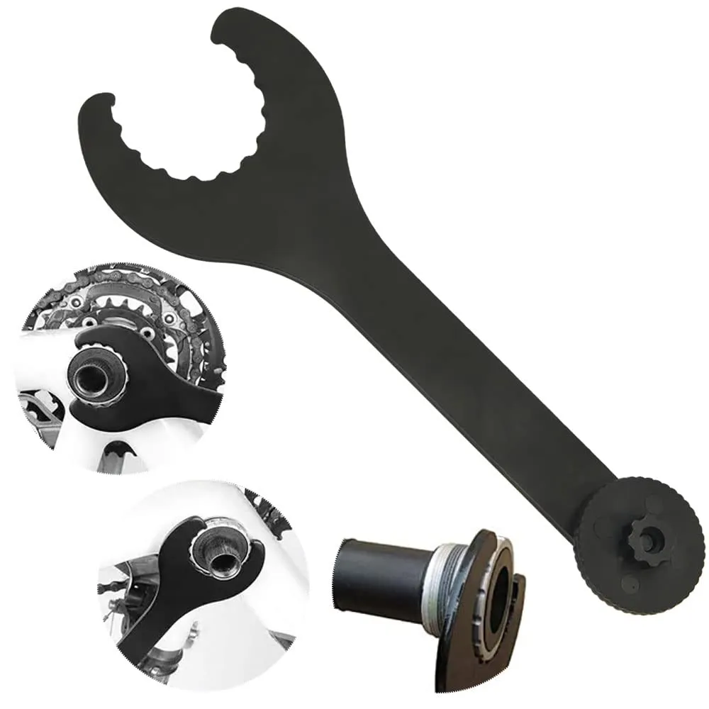 Bicycle Wrench for Shimano Hollowtech II - Durable Carbon Steel Bottom Bracket Spanner Tool