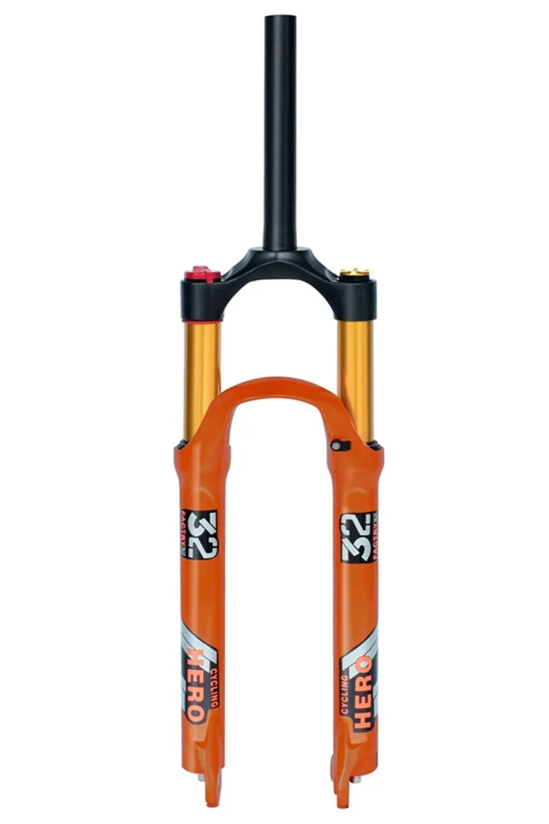 Bike Air Fork 26/27.5/29 Inch Suspension Fork 100mm Travel for XC/FR/AM Disc Brake QR 9mm