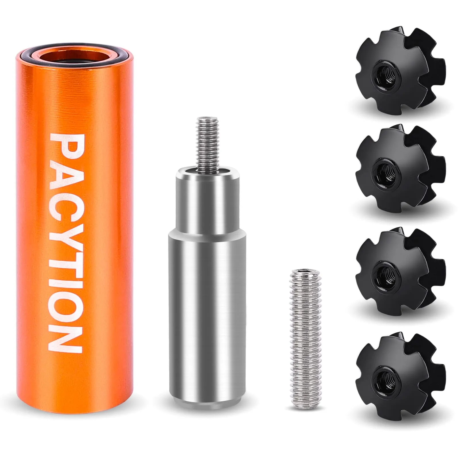 Bike Bicycle Fork Star Nut Setting Tool for 1-1/8' Fork Tubes with 4 Star Nuts and 2 Screws