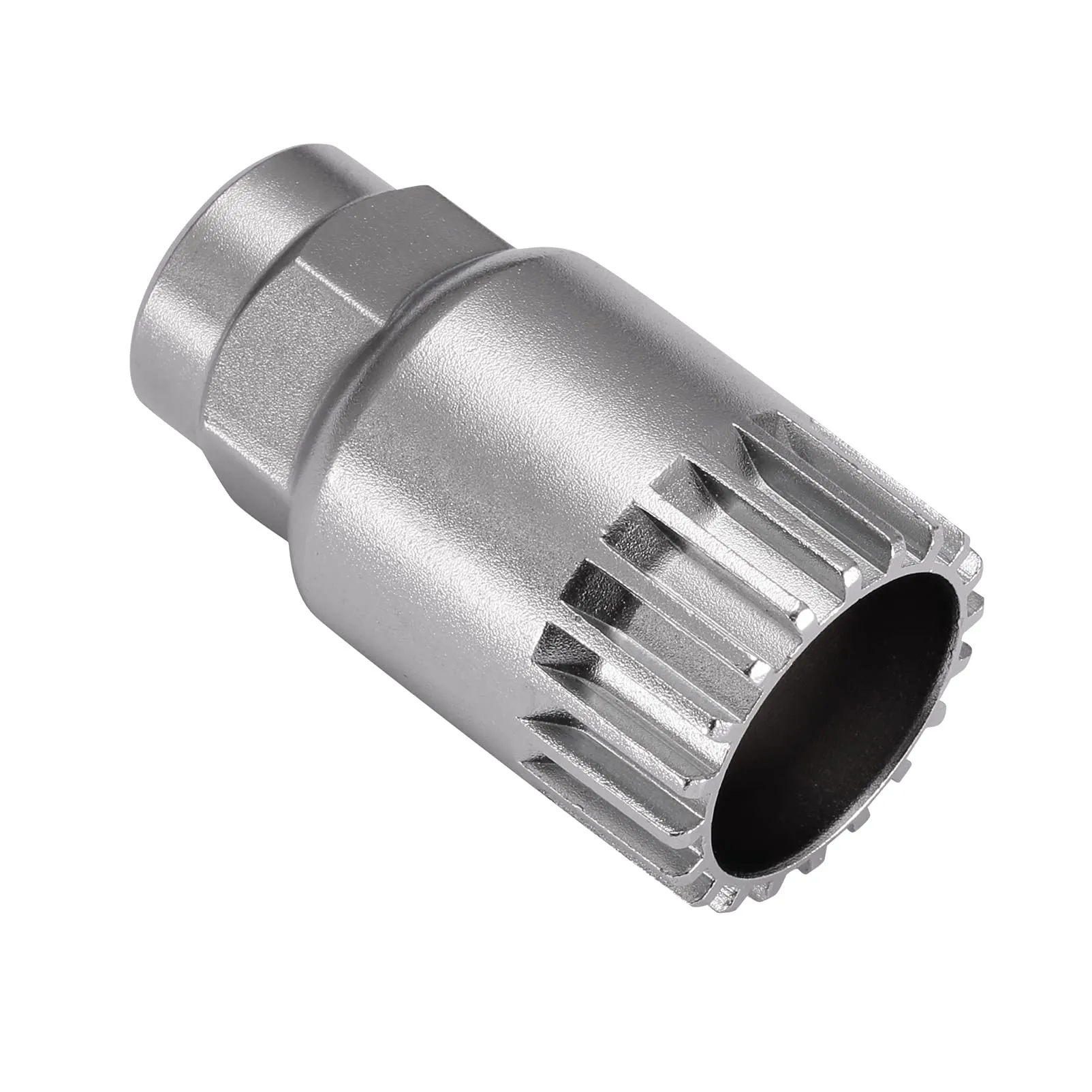 Bike Bottom Bracket Removal Tool - Standard 20-Tooth Bicycle BB Remover, High-Carbon Steel, Silver