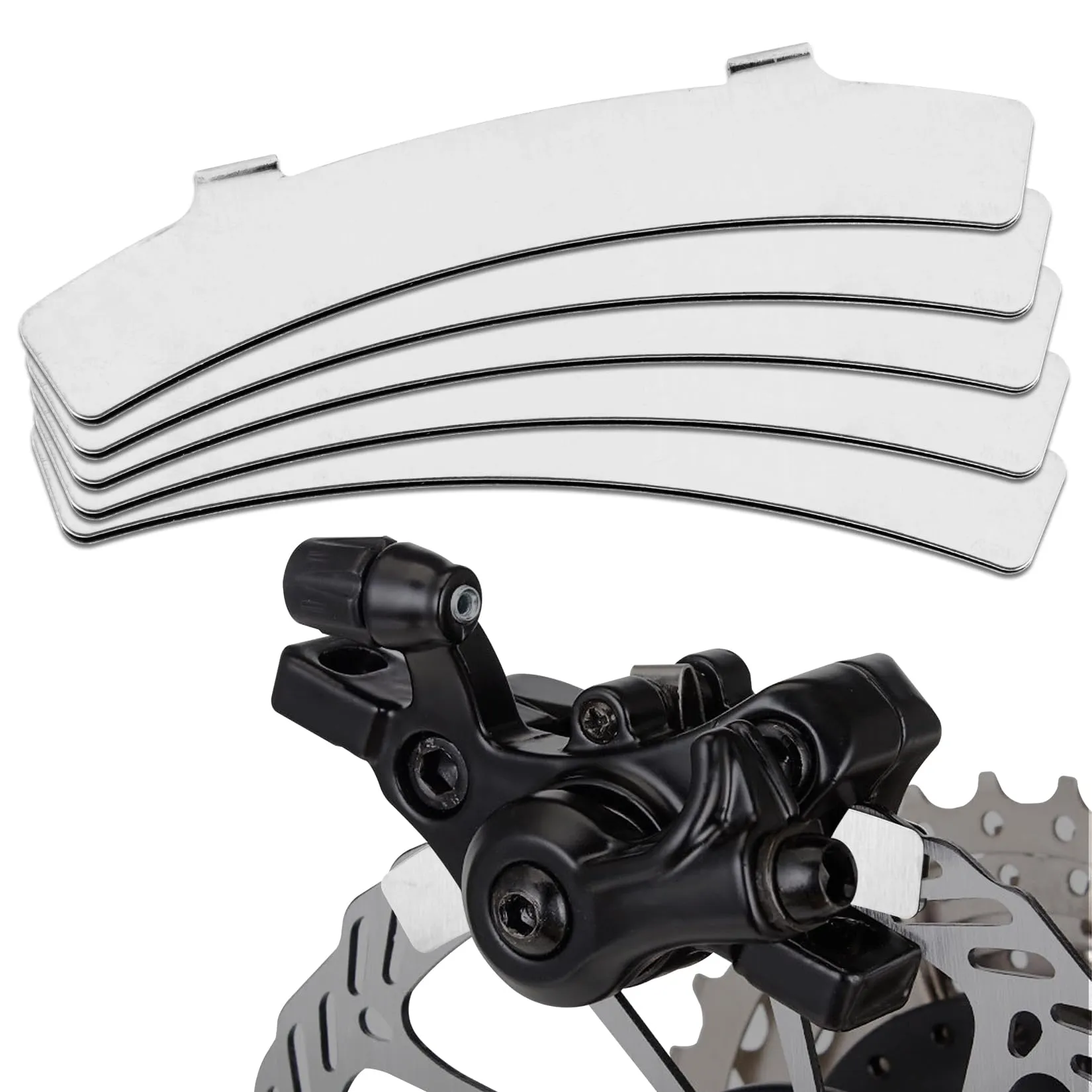 Bike Brake Adjustment Tool - 2PCS Stainless Steel Gap Adjuster for Disc Brake Pads and Rotors
