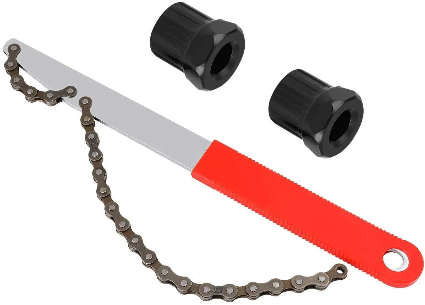 Bike Cassette Removal Tool Kit - 3 PCS Chain Whip & Lockring Tool for 7-12 Speed Bicycles