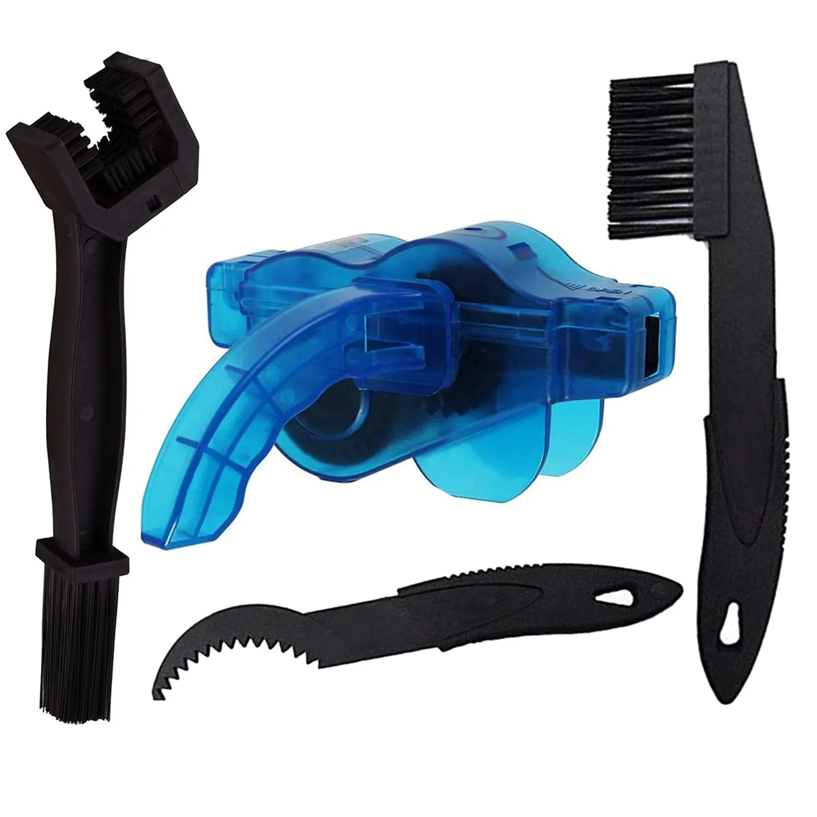 Bike Chain Cleaner Kit for Road & Mountain Bikes - Durable 3D Brush, Easy to Use Maintenance Tool