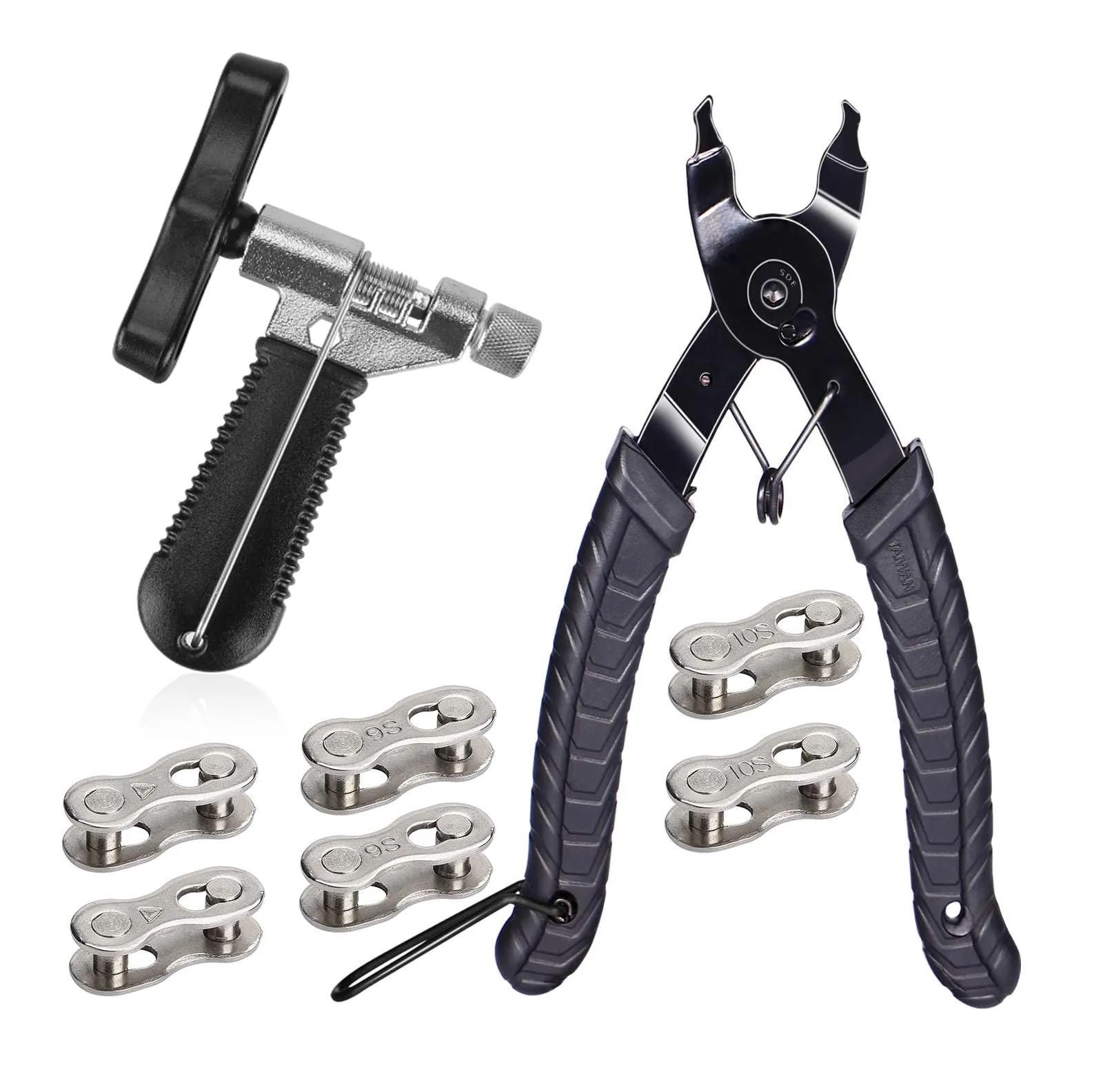 Bike Chain Removal Tool Kit - Easy-to-Use Bicycle Chain Repair with Link Pliers & Splitter
