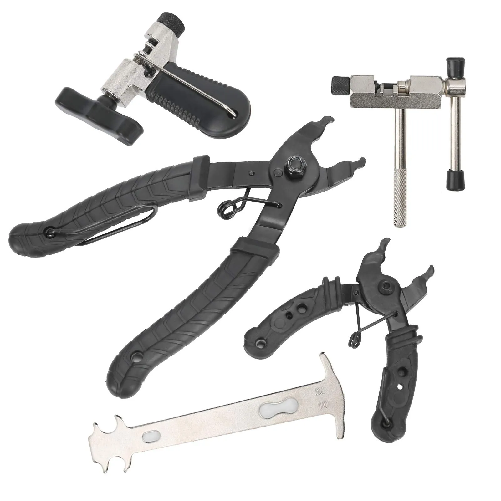 Bike Chain Repair Tools Kit - Portable Chain Link Cutter Pliers with Non-Skid Handles