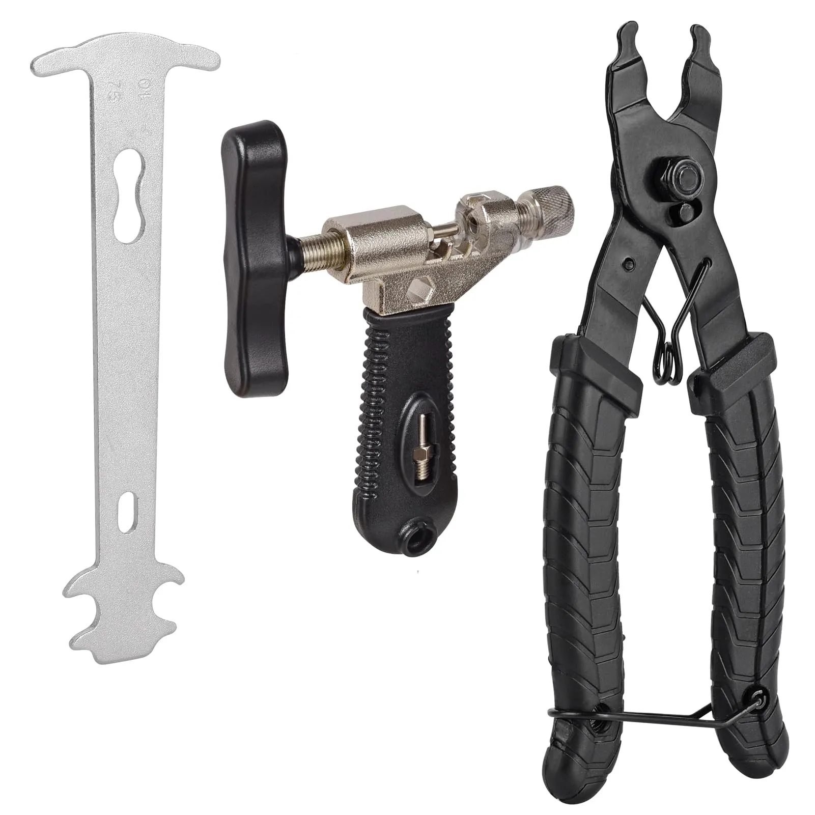 Bike Chain Tool Kit with Master Link Plier, Chain Breaker & Checker for 5-12 Speed Bikes