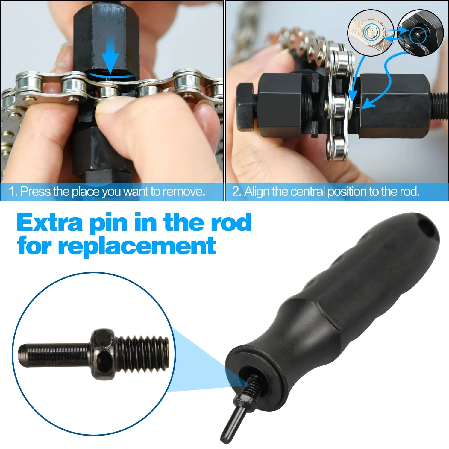 Includes Link Plier, Chain Breaker, Checker & Missing Links