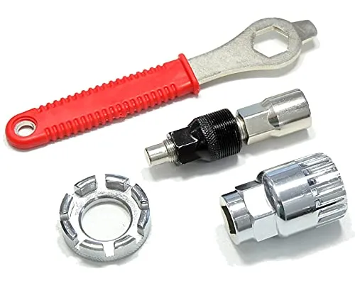 Bike Crank Extractor Tool Set with 16mm Wrench - Essential Bicycle Repair Kit for All Bikes