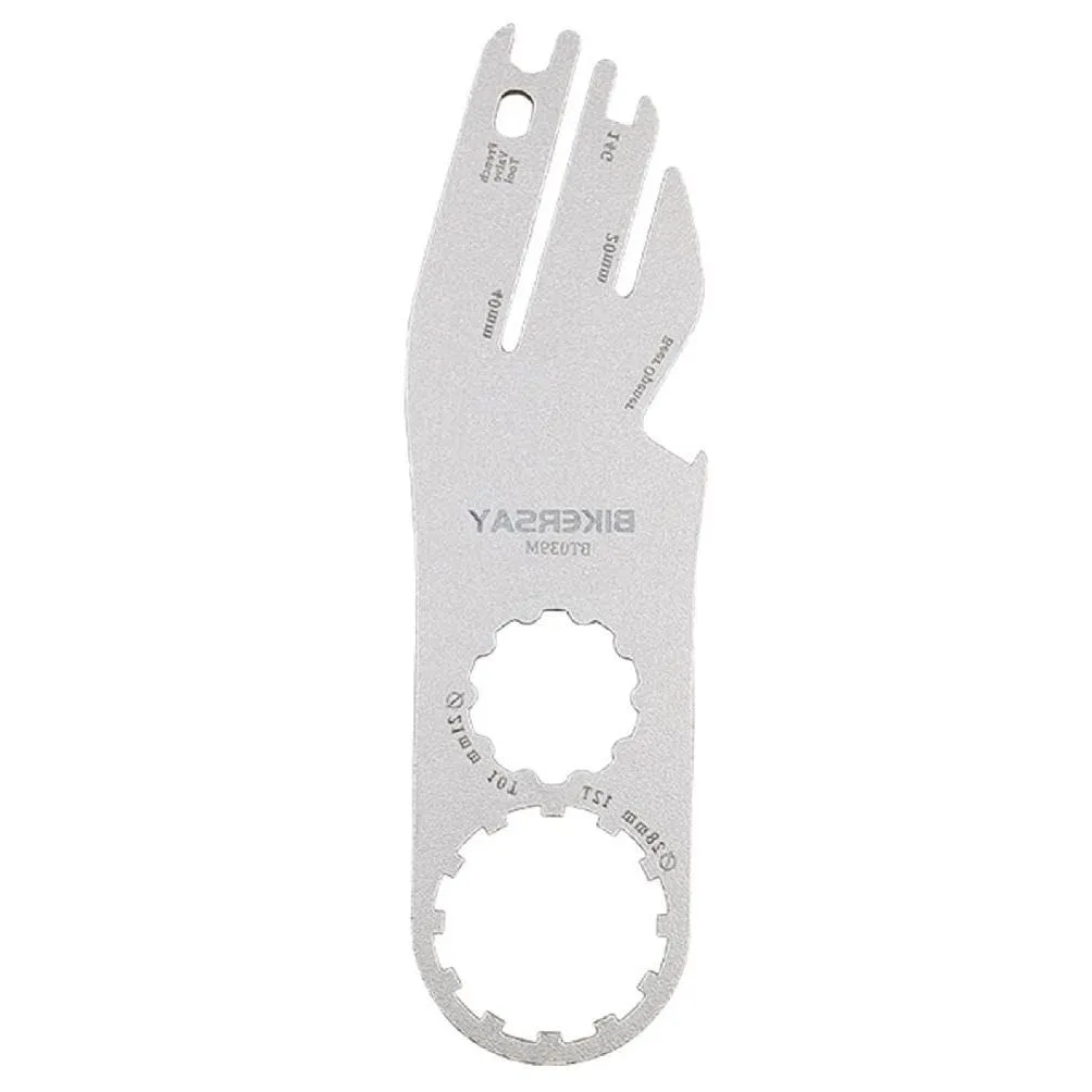 Bike Disc Brake Alignment Tool 7-in-1 Wrench for Cycling - 40mm, 20mm, 14G - Durable Metal Design