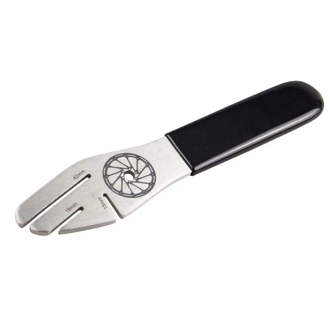 Bike Disc Rotor True Alignment Wrench - 15mm, 18mm, 42mm - Stainless Steel & Rubber - Durable
